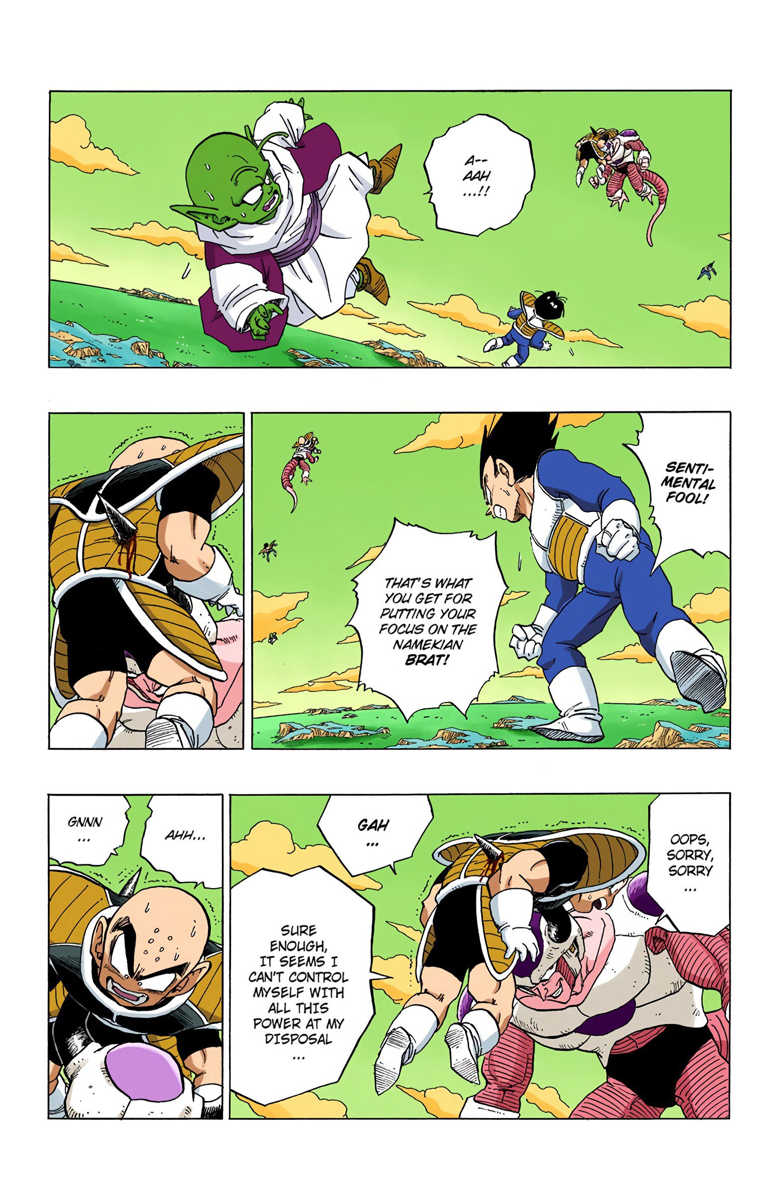 DBZ Frieza Saga Colored Manga