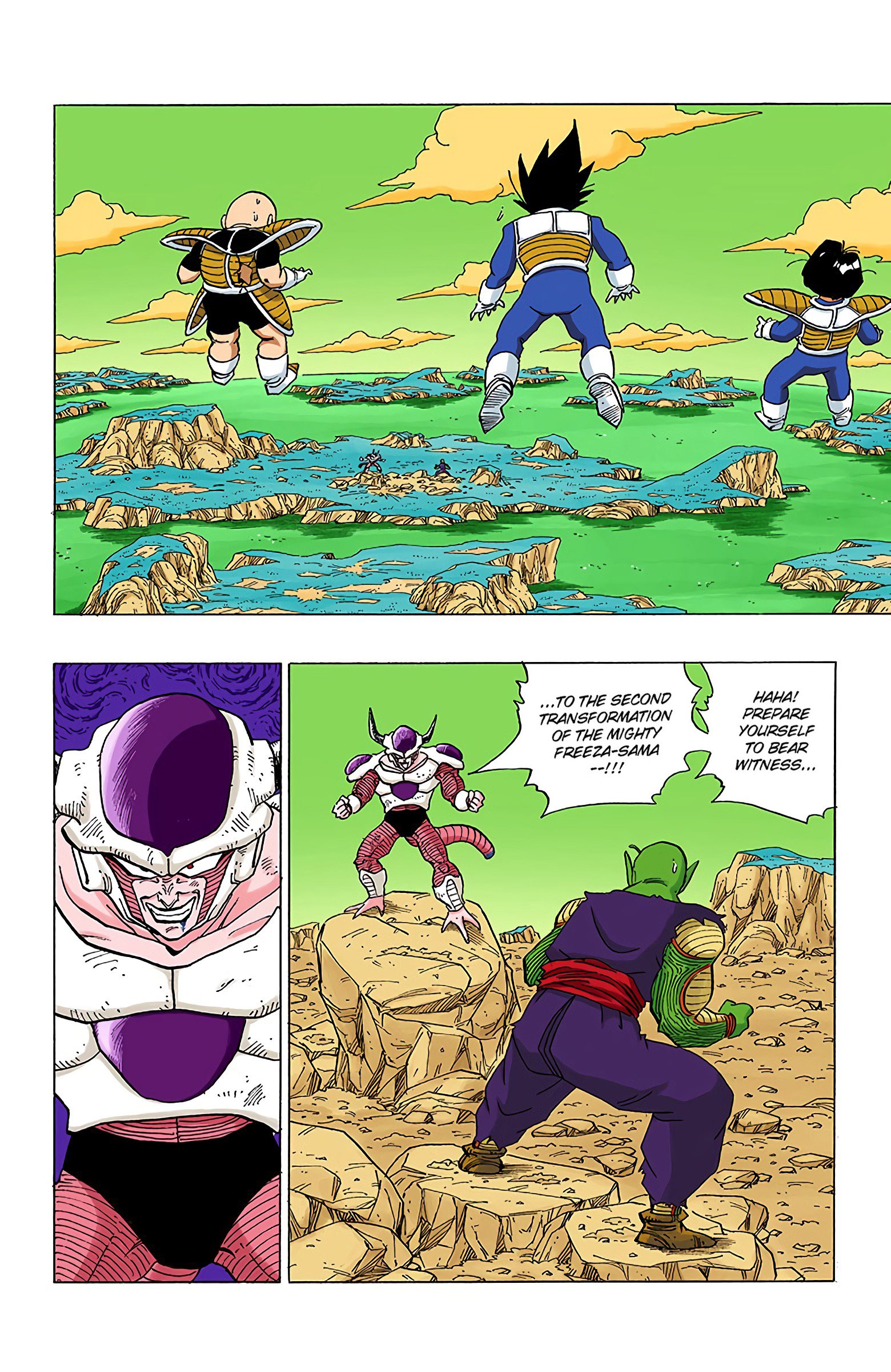 DBZ Frieza Saga Colored Manga