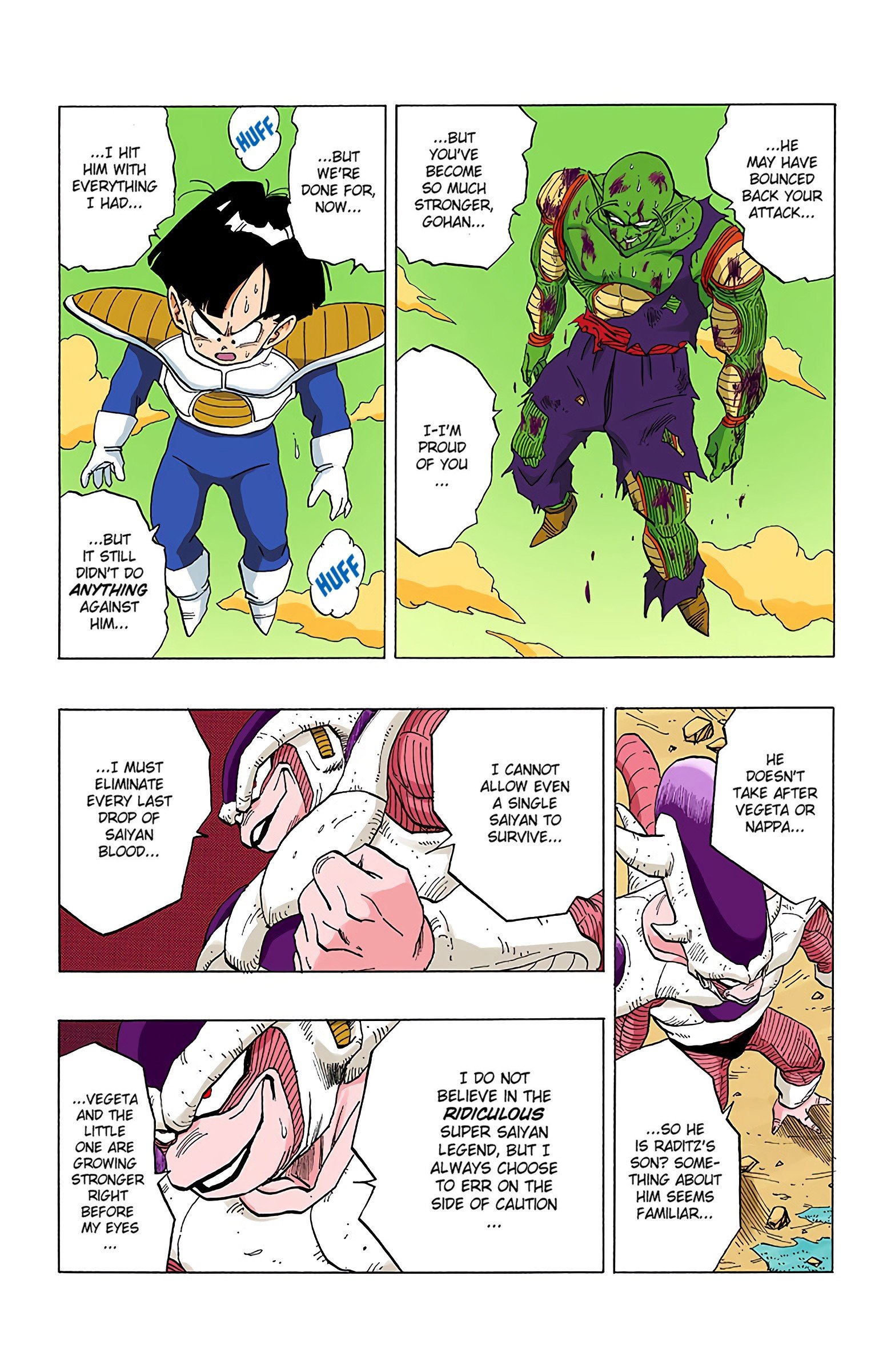 DBZ Frieza Saga Colored Manga