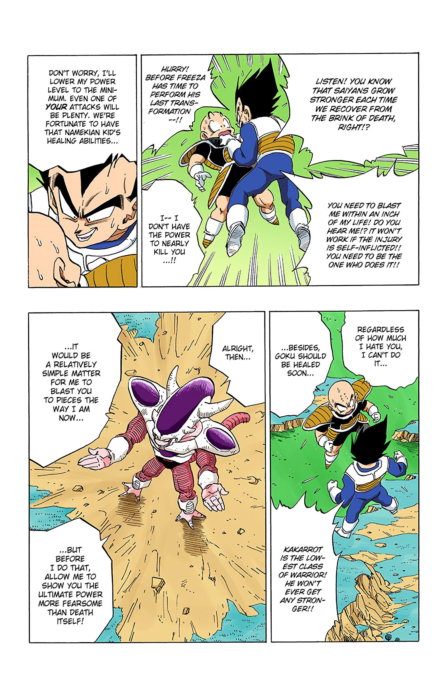 DBZ Frieza Saga Colored Manga