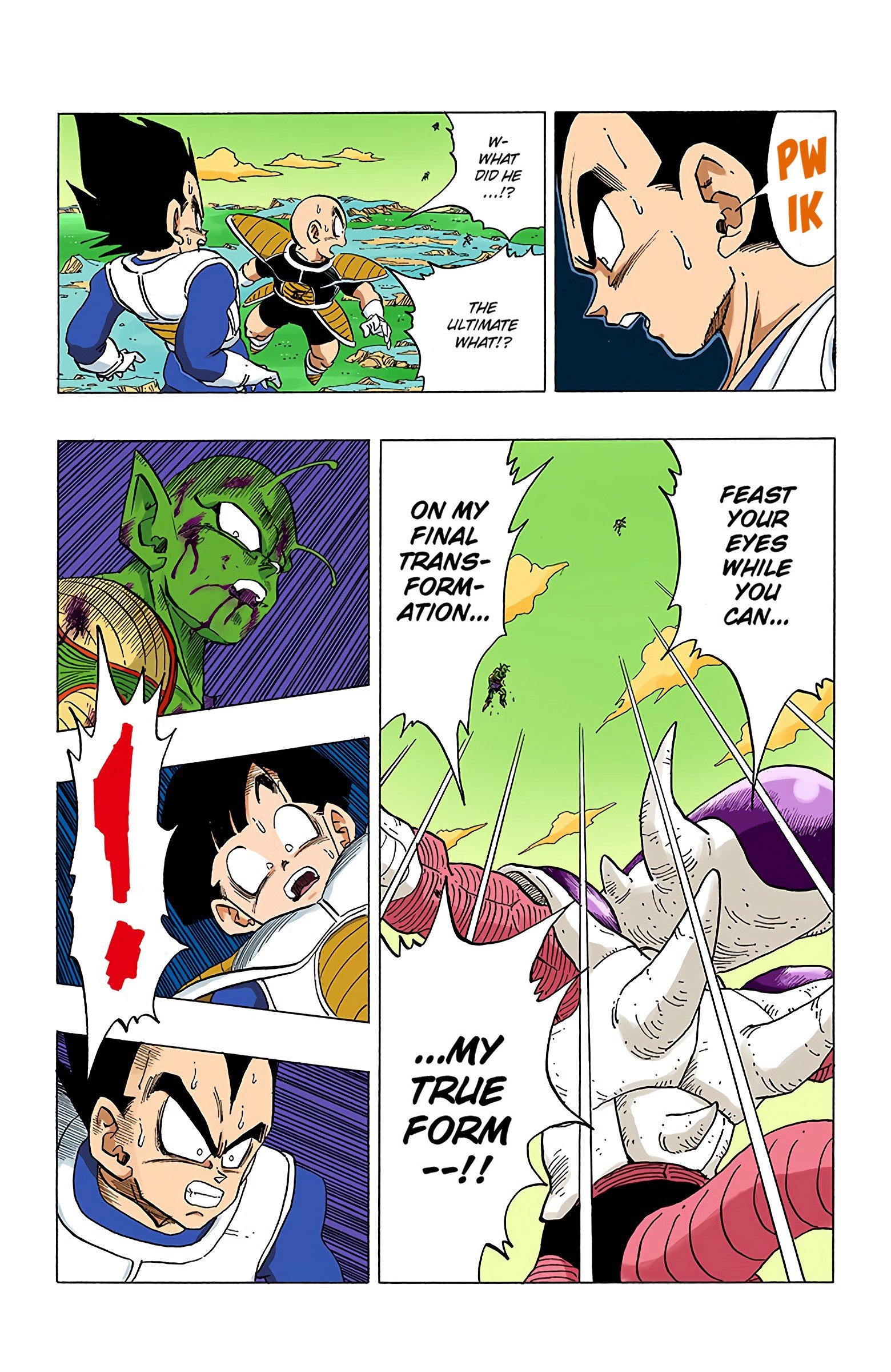 DBZ Frieza Saga Colored Manga