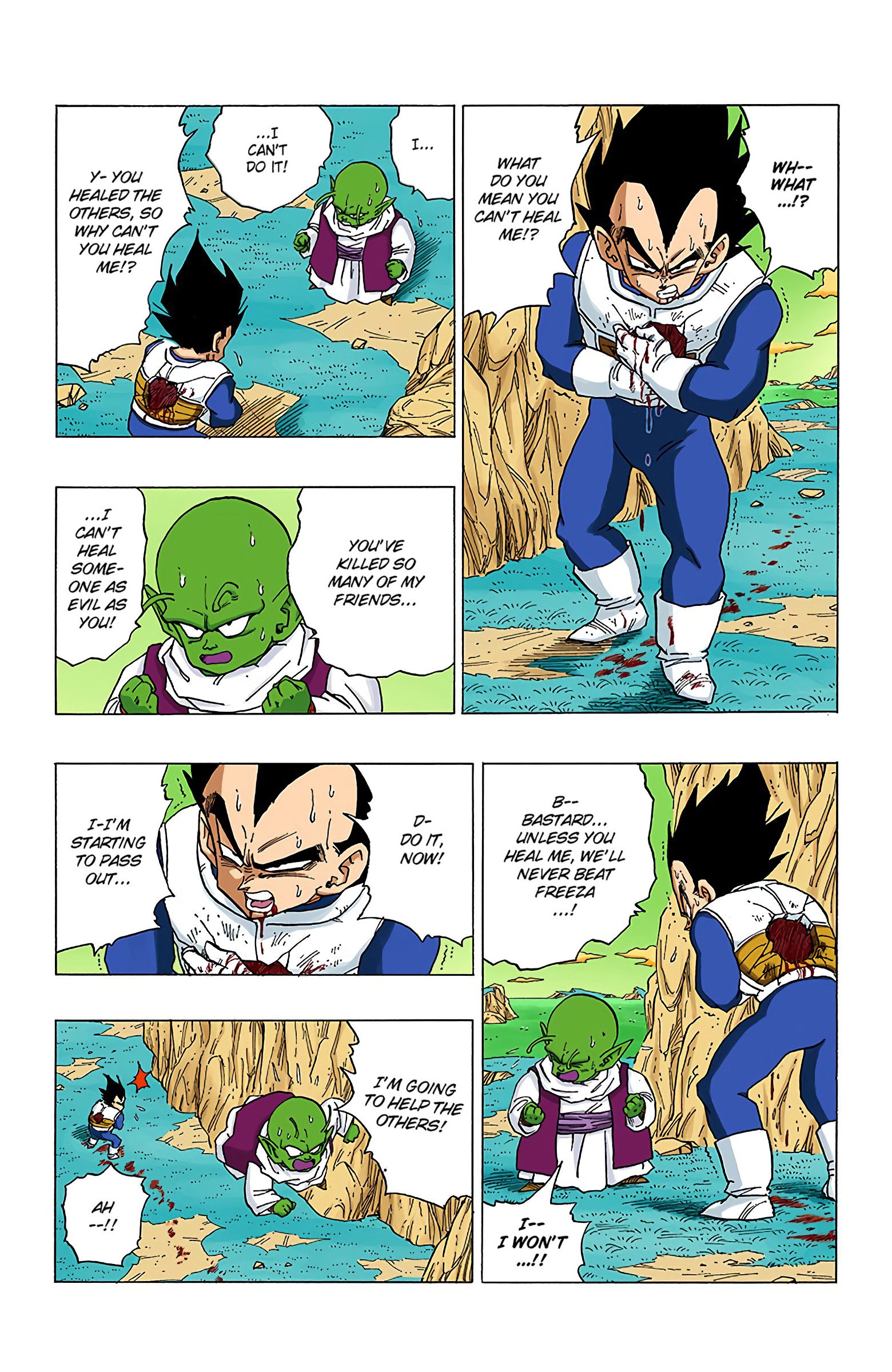 DBZ Frieza Saga Colored Manga