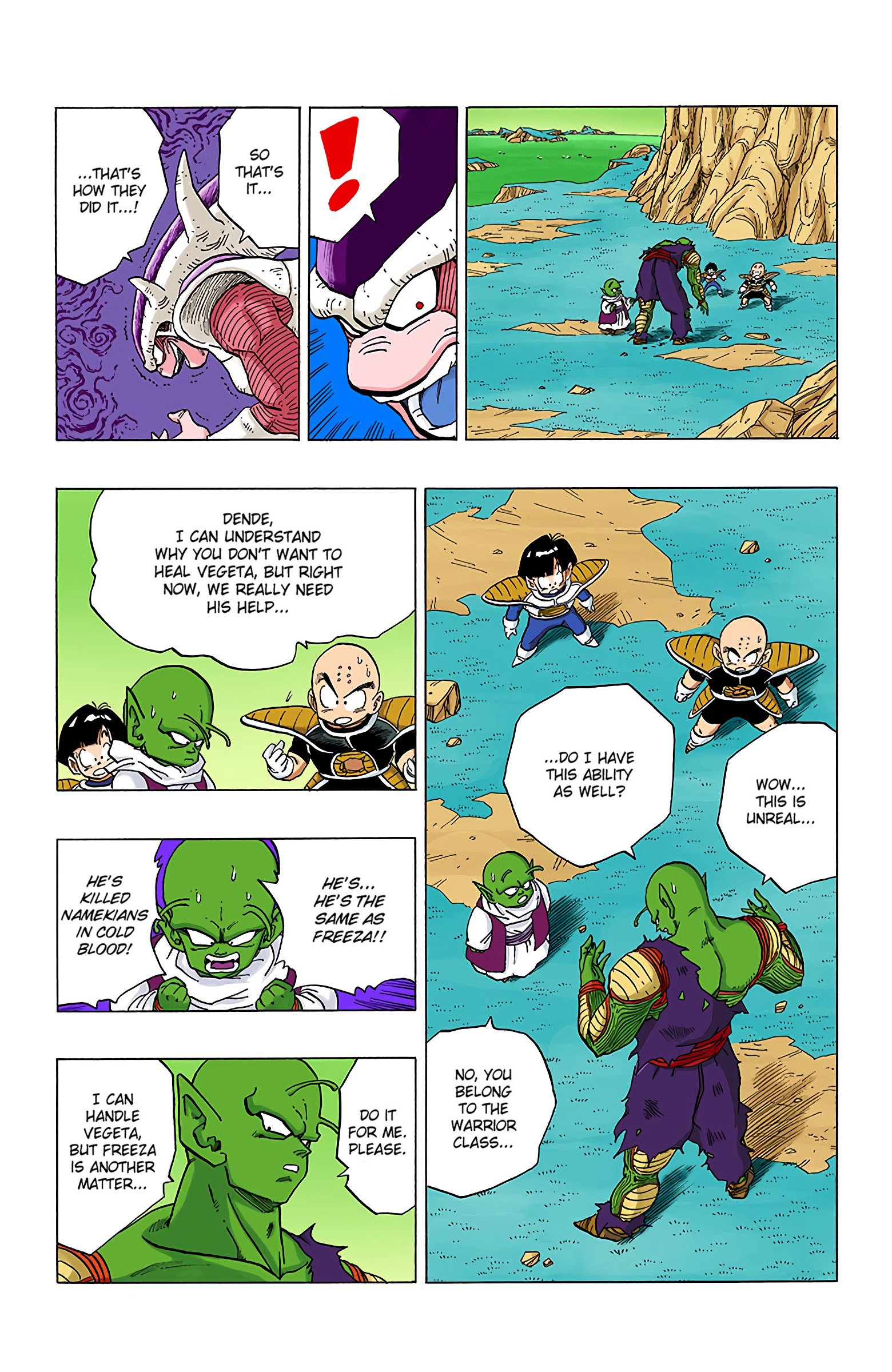 DBZ Frieza Saga Colored Manga