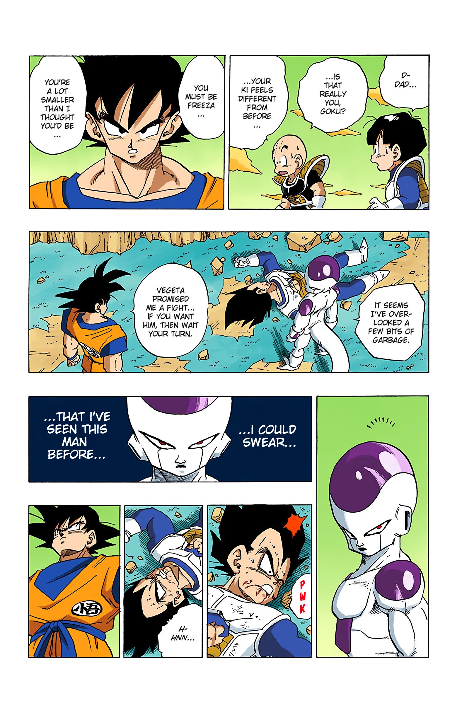 DBZ Frieza Saga Colored Manga