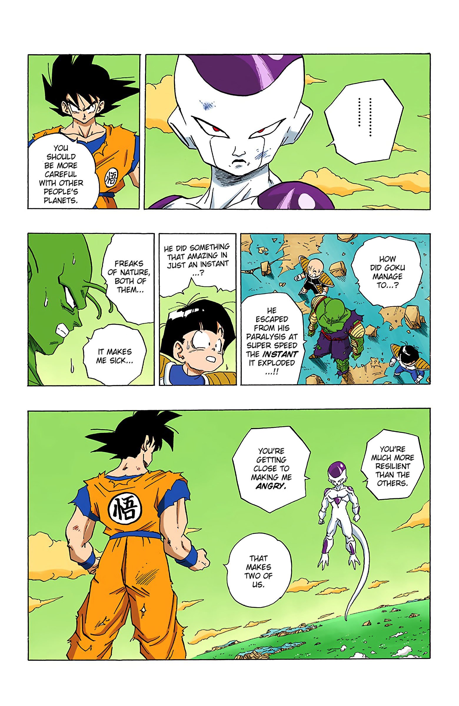 DBZ Frieza Saga Colored Manga