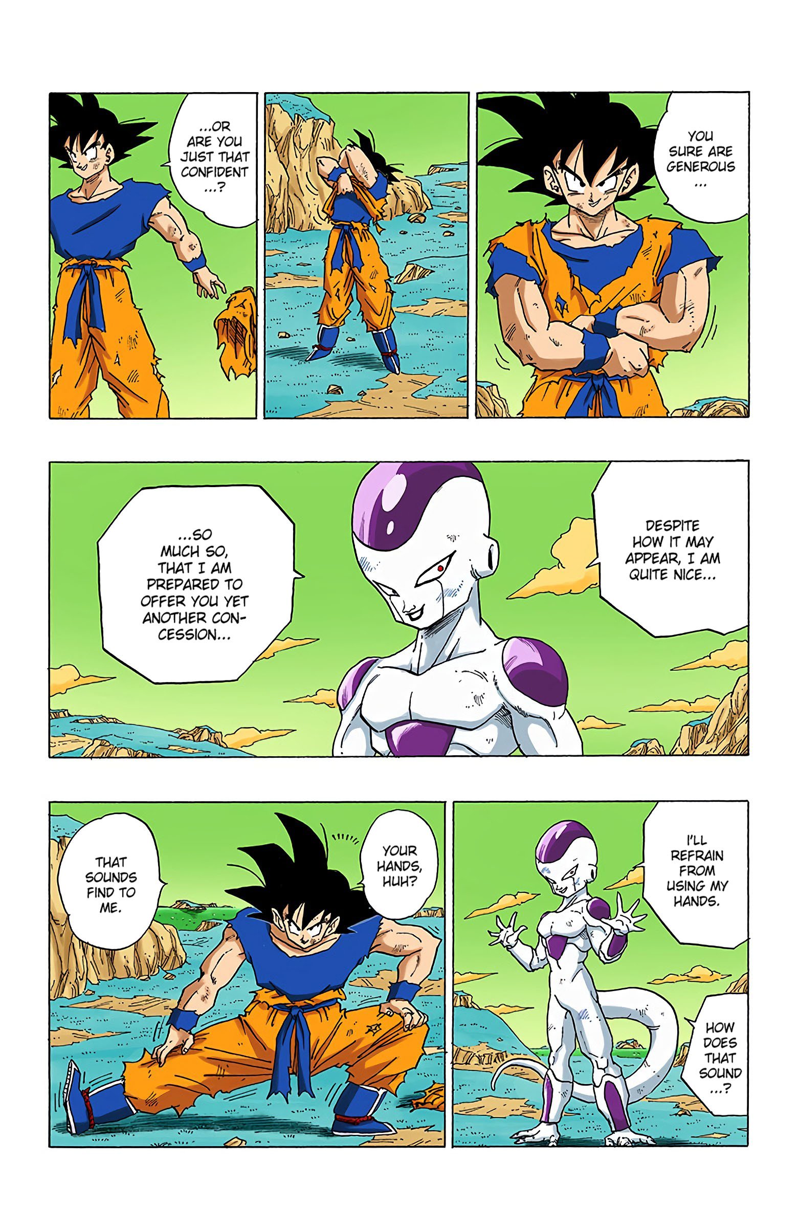 DBZ Frieza Saga Colored Manga