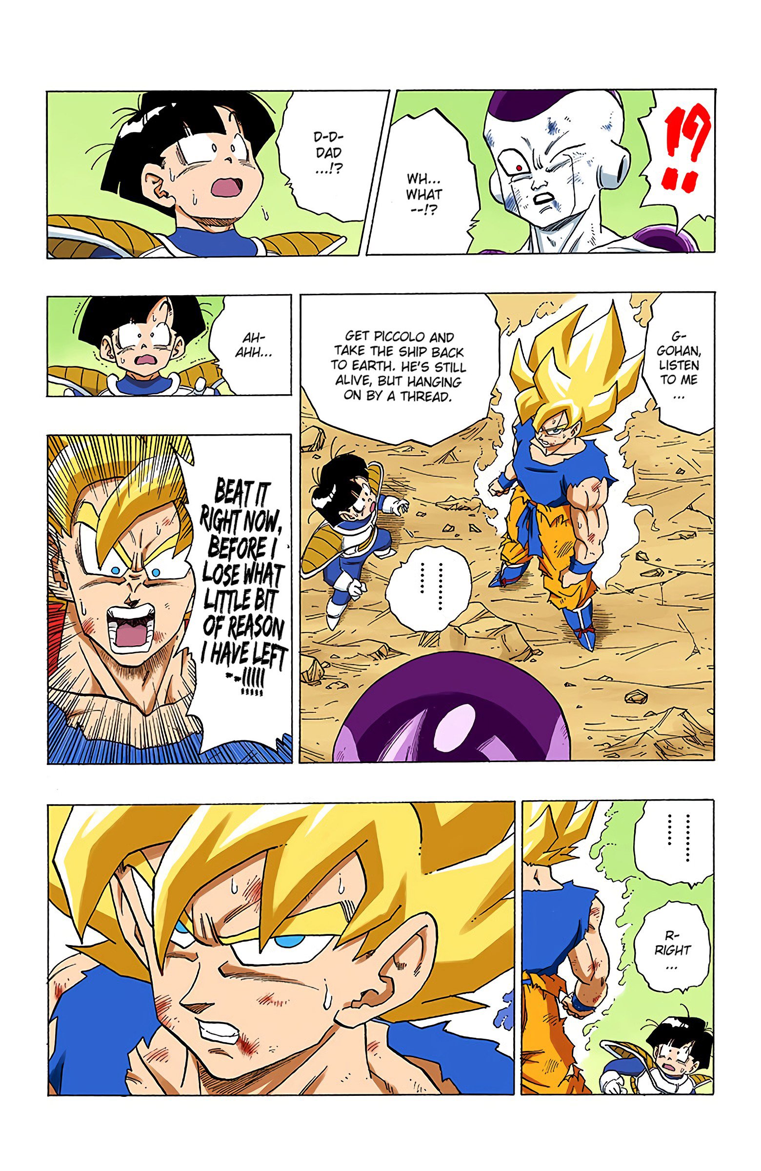 DBZ Frieza Saga Colored Manga