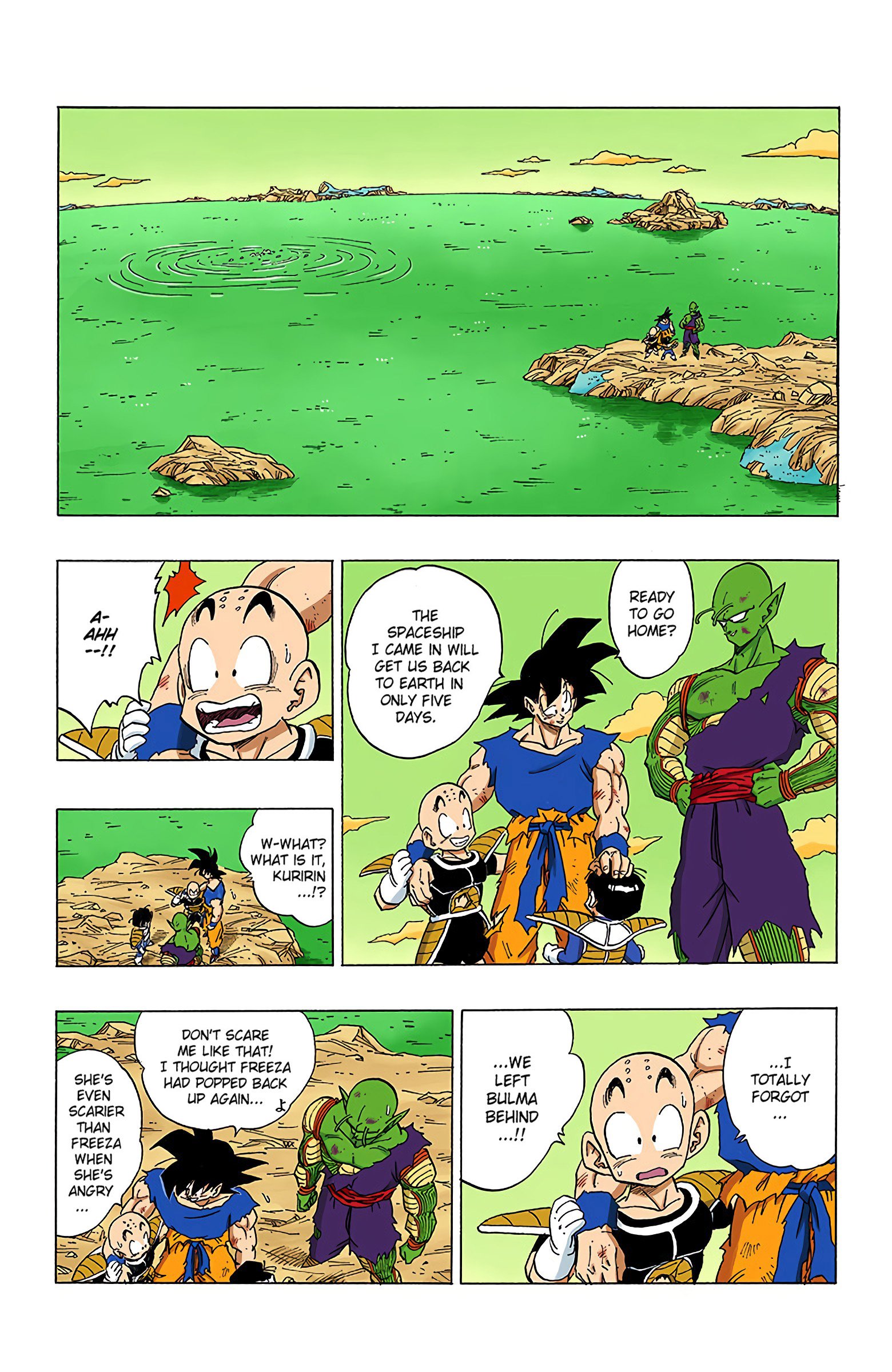 DBZ Frieza Saga Colored Manga