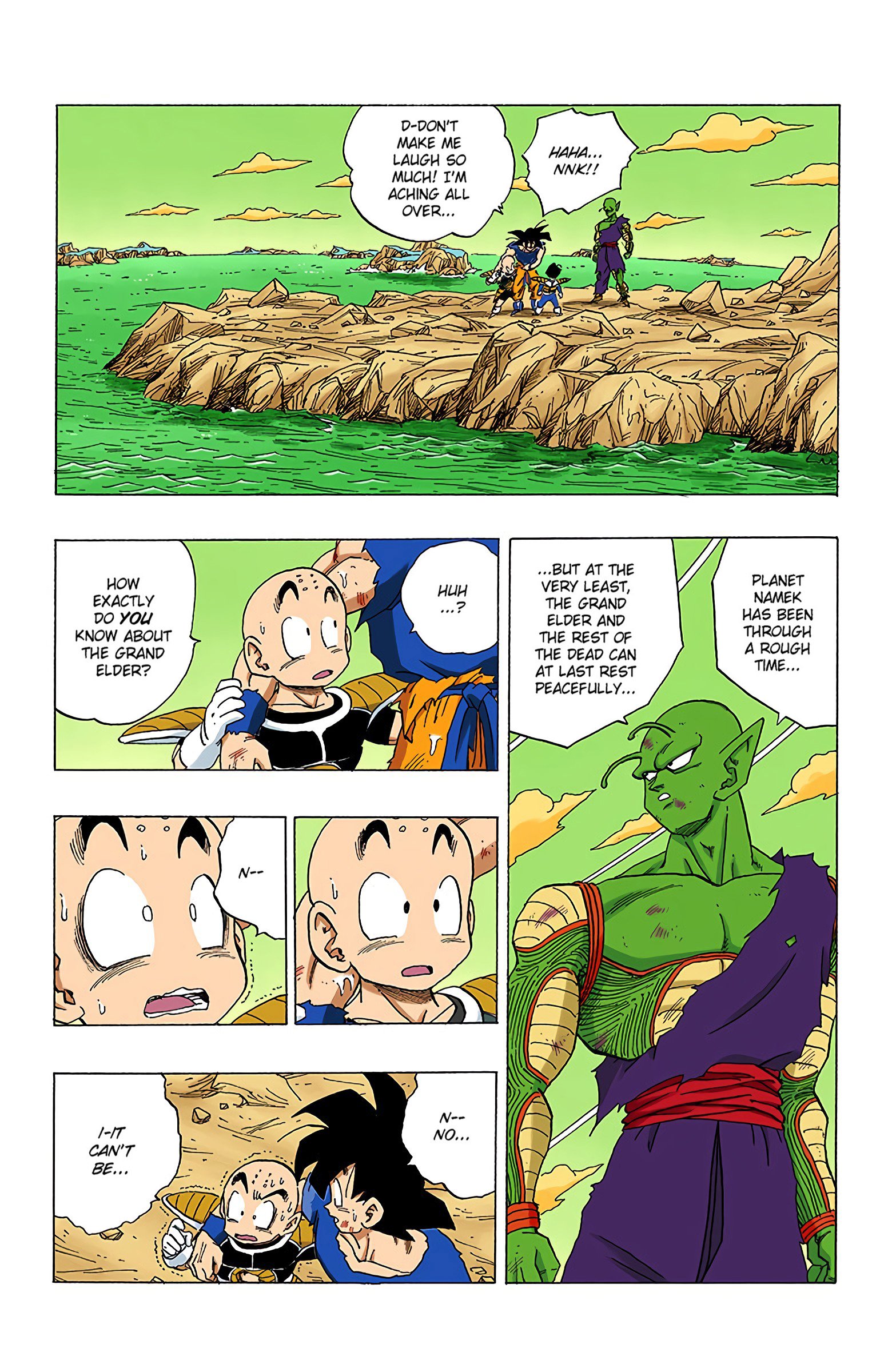 DBZ Frieza Saga Colored Manga