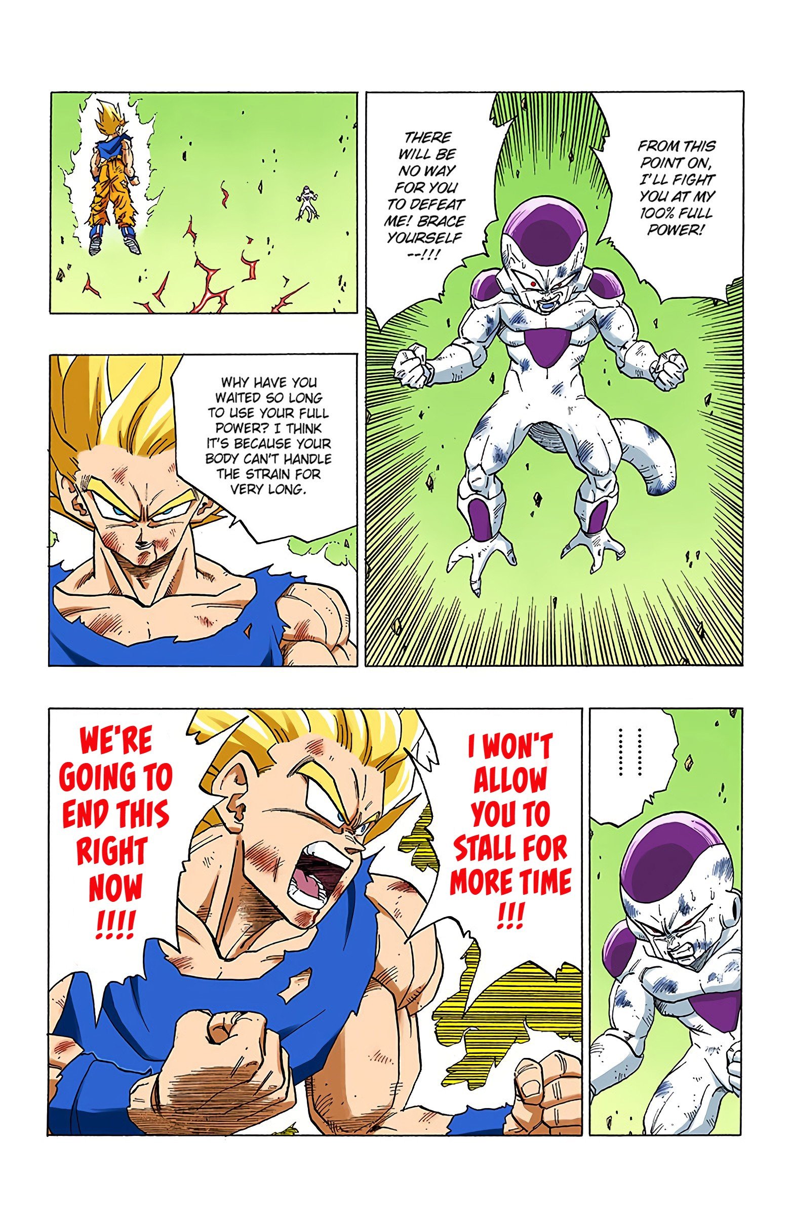 DBZ Frieza Saga Colored Manga