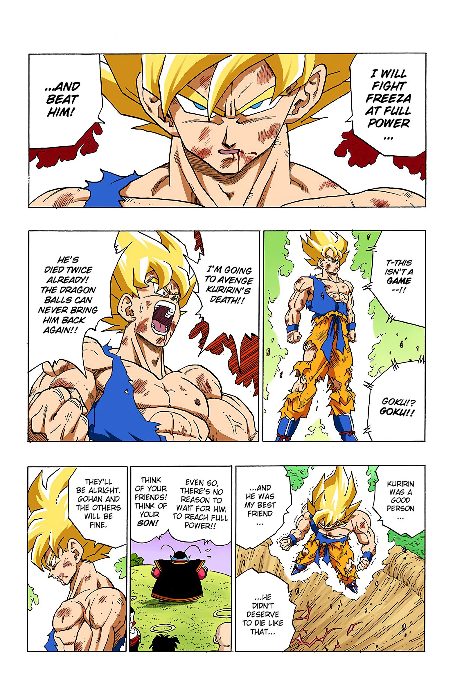 DBZ Frieza Saga Colored Manga