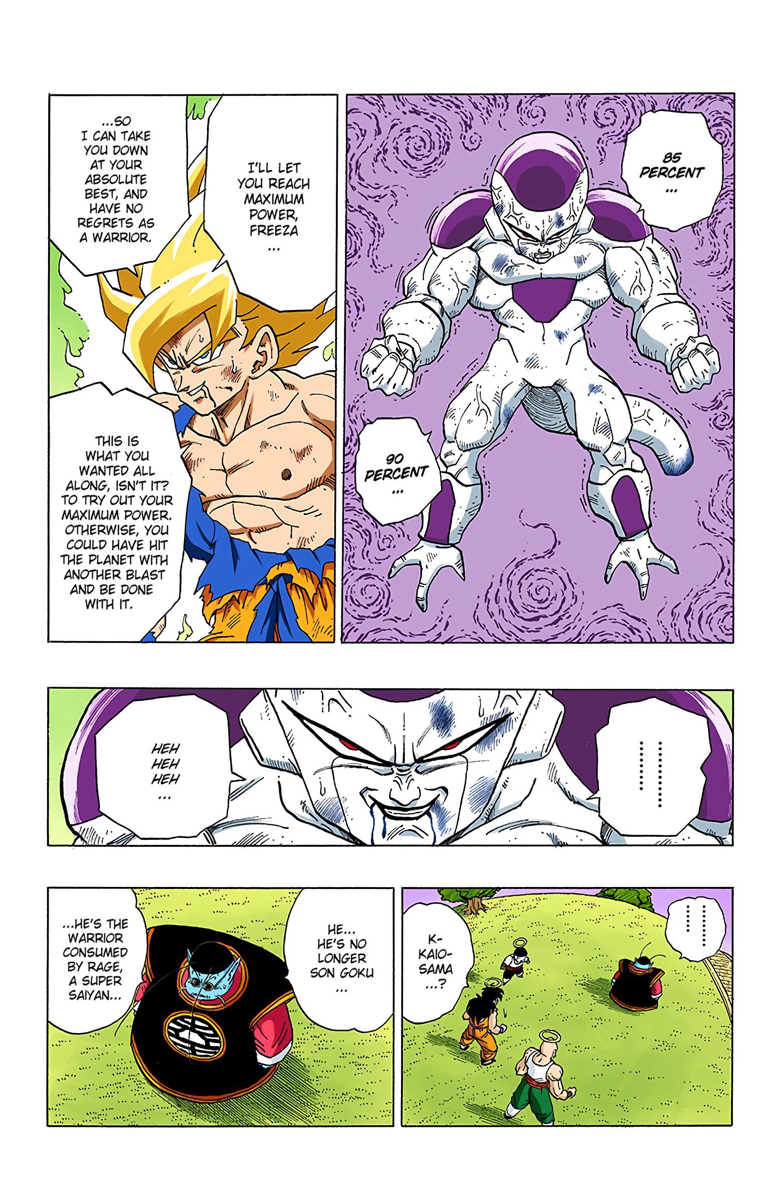 DBZ Frieza Saga Colored Manga