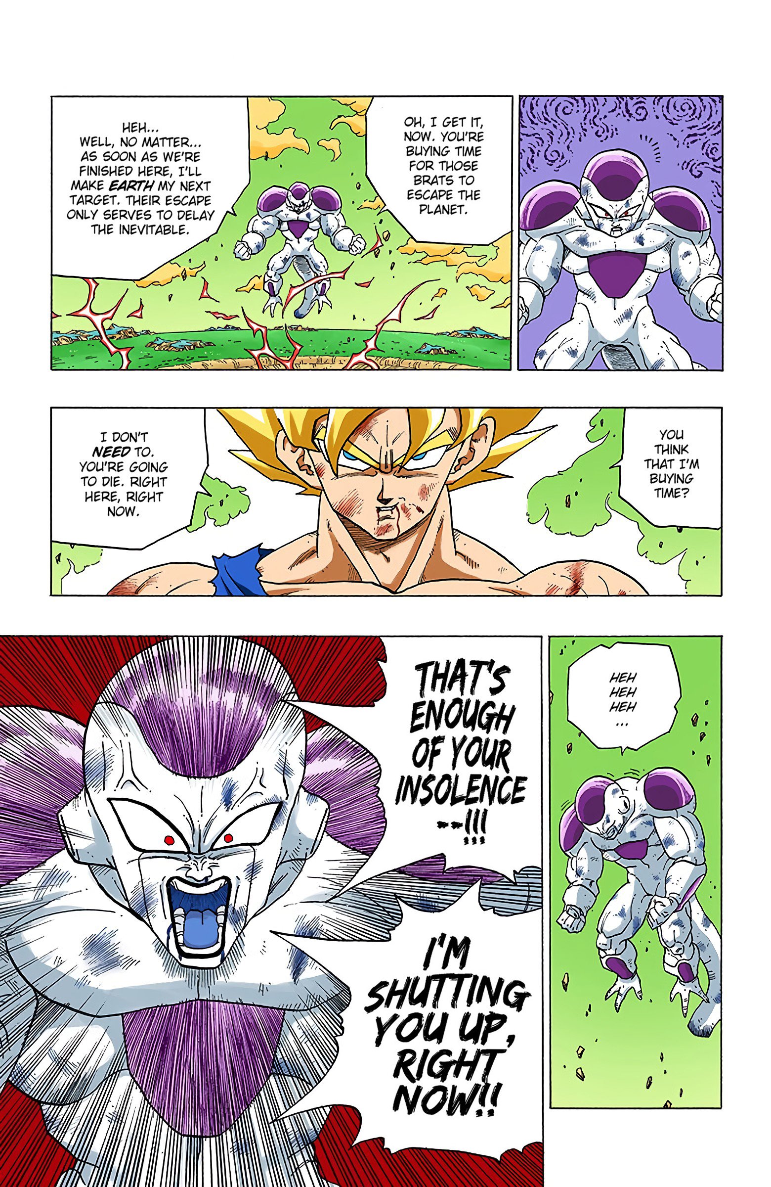 DBZ Frieza Saga Colored Manga