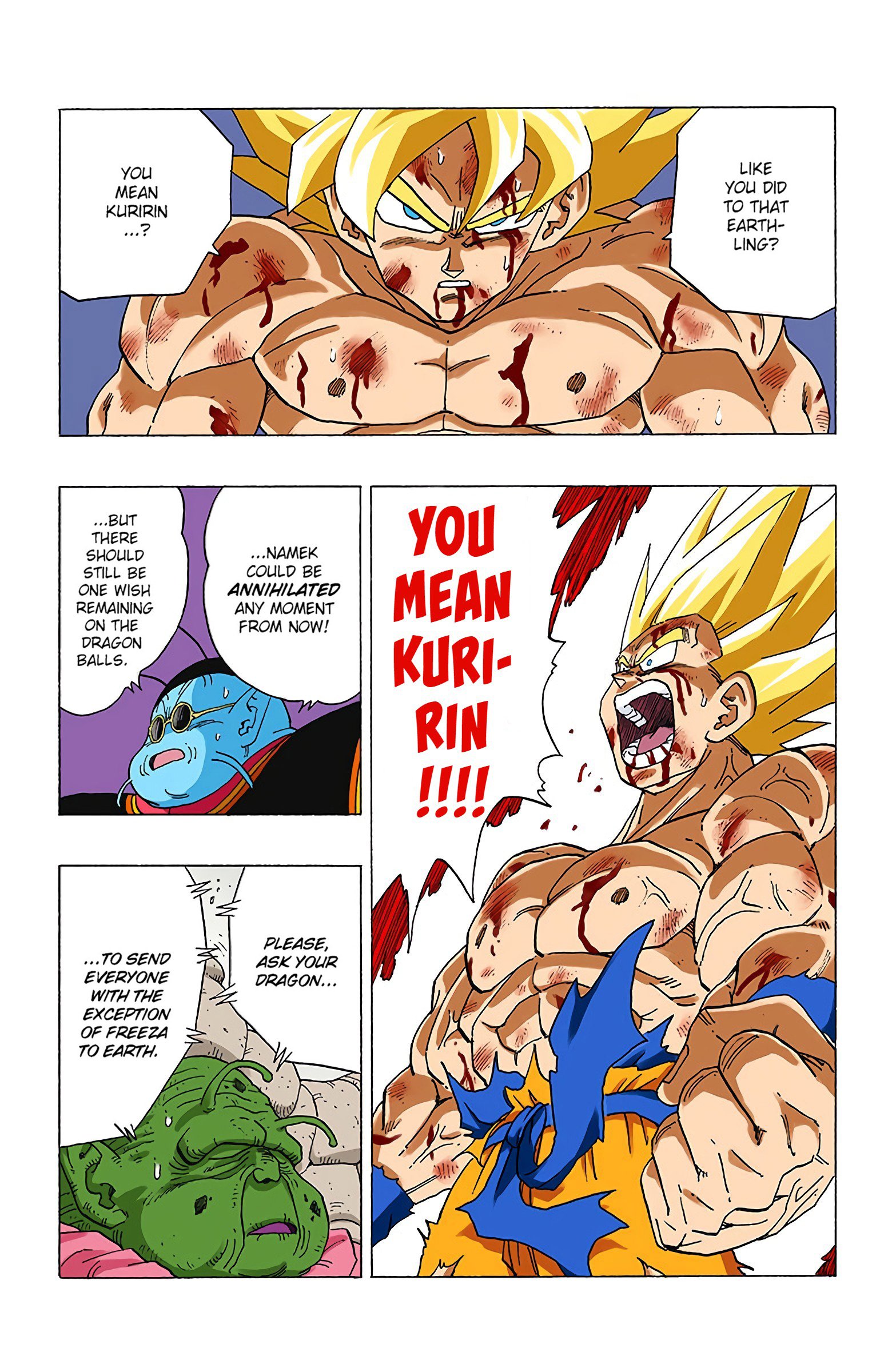 DBZ Frieza Saga Colored Manga