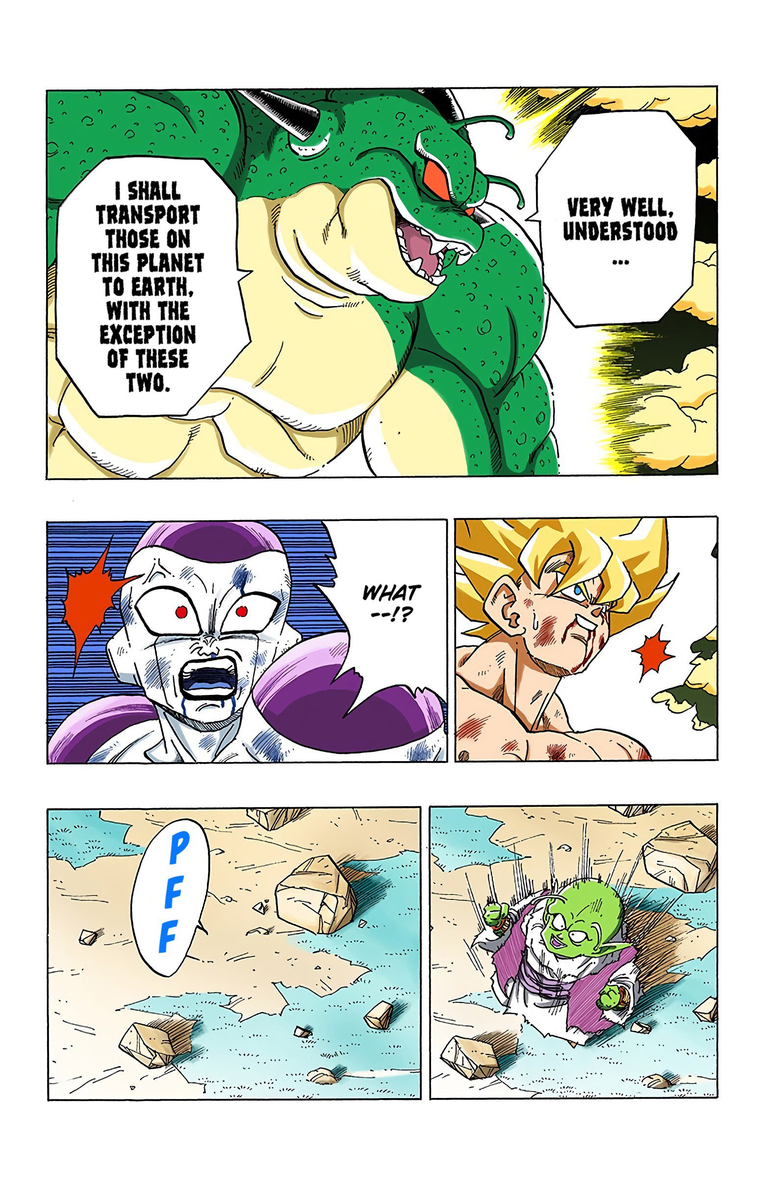 DBZ Frieza Saga Colored Manga