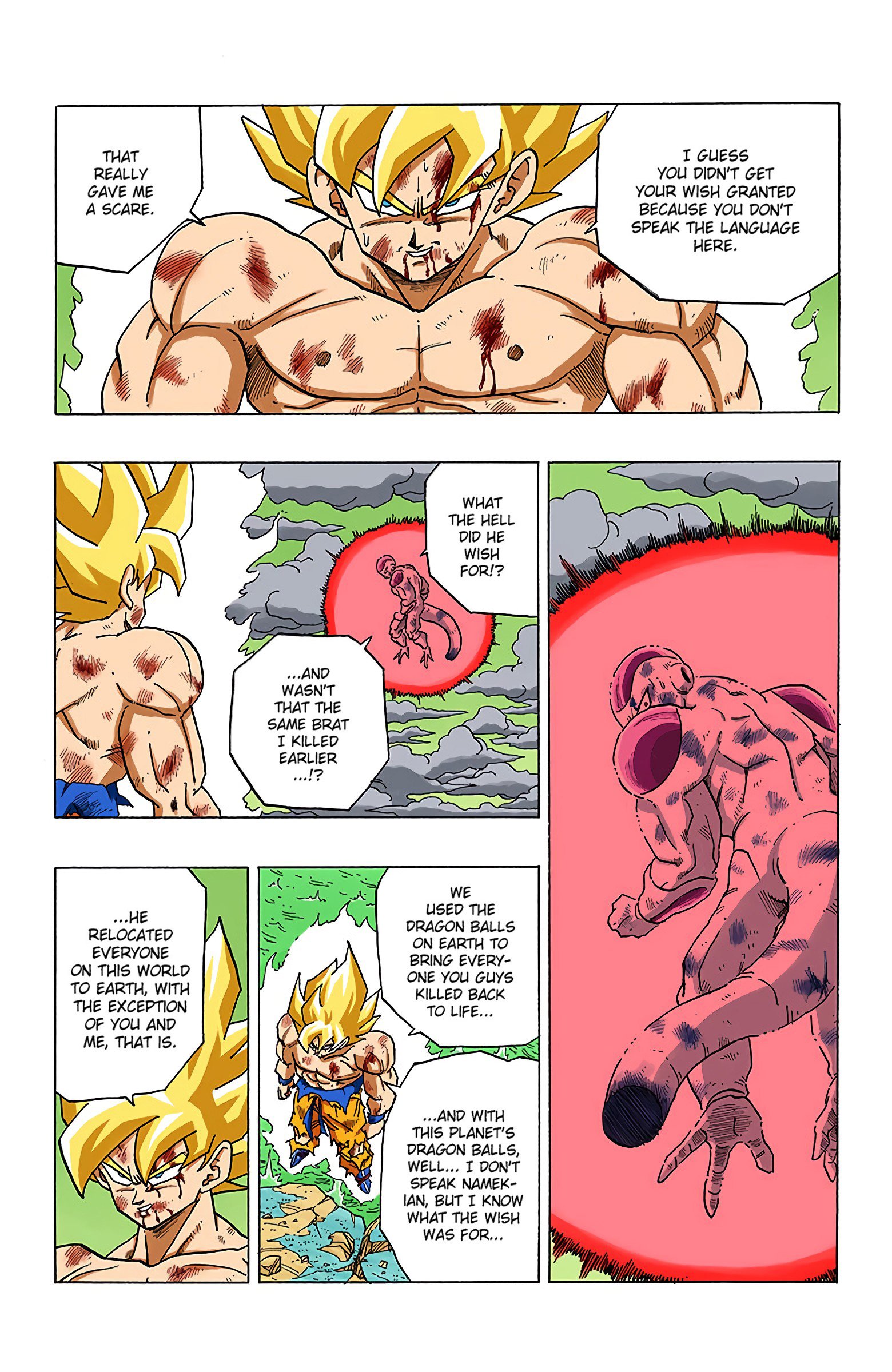 DBZ Frieza Saga Colored Manga