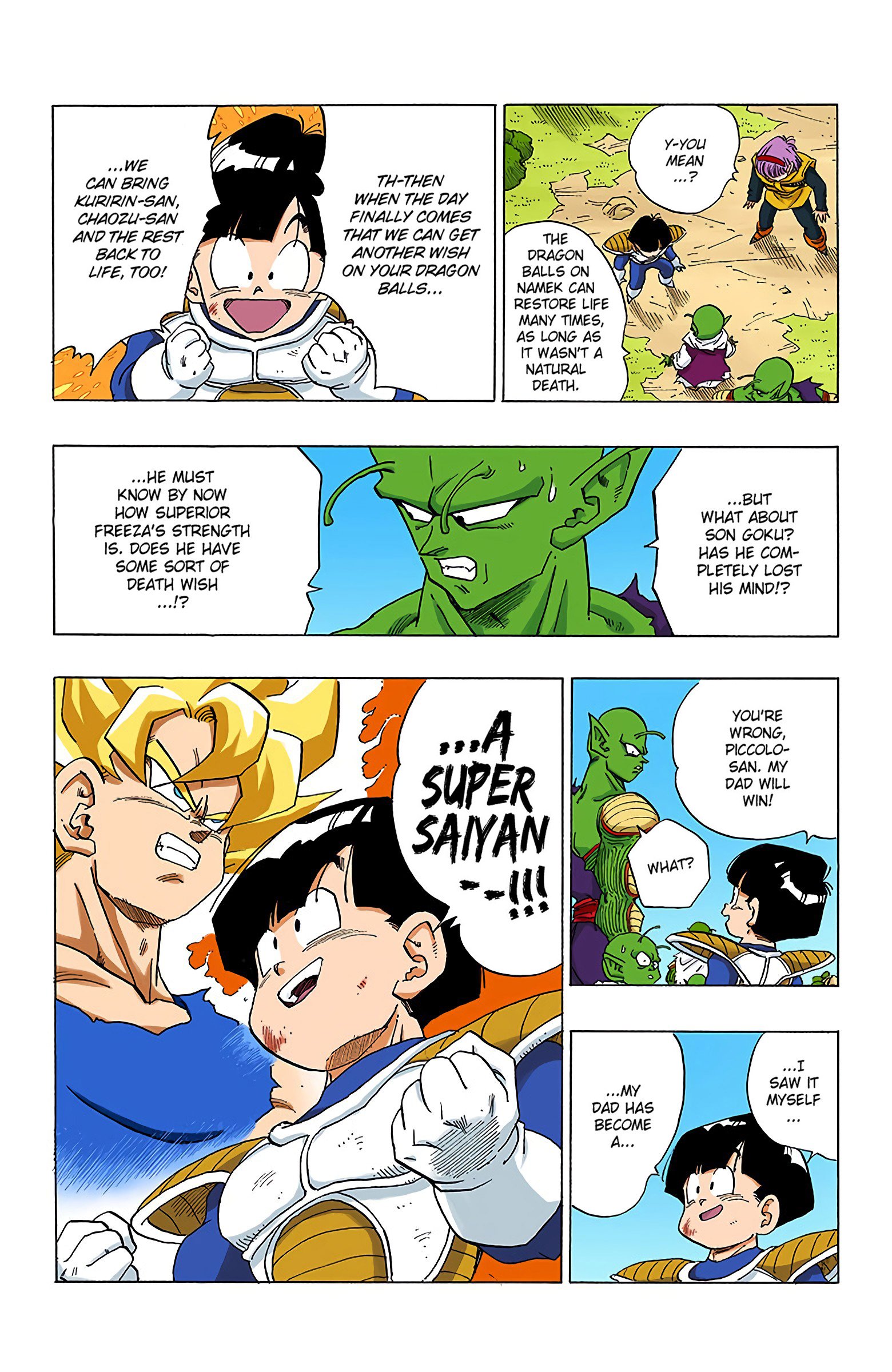 DBZ Frieza Saga Colored Manga