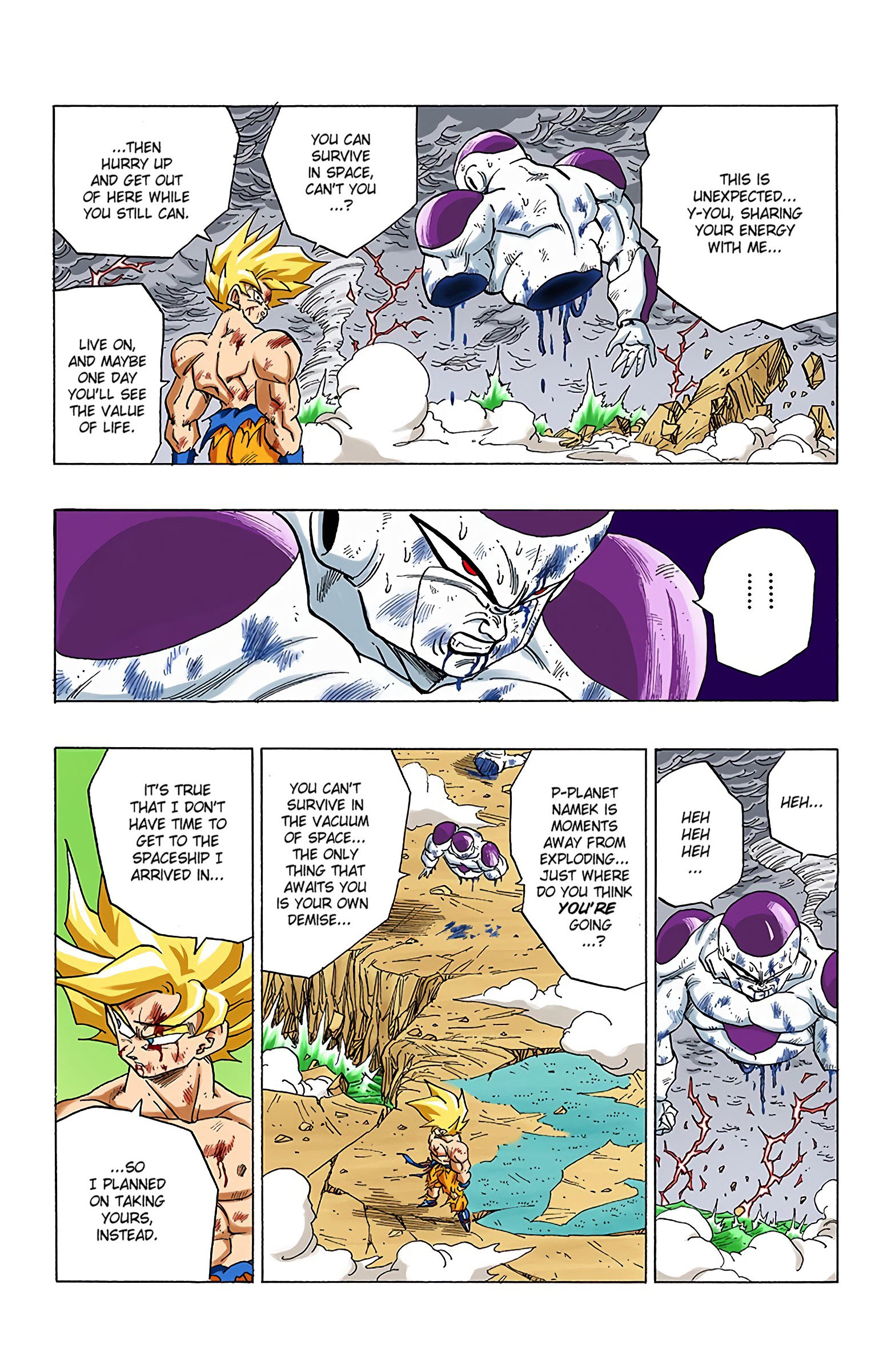 DBZ Frieza Saga Colored Manga