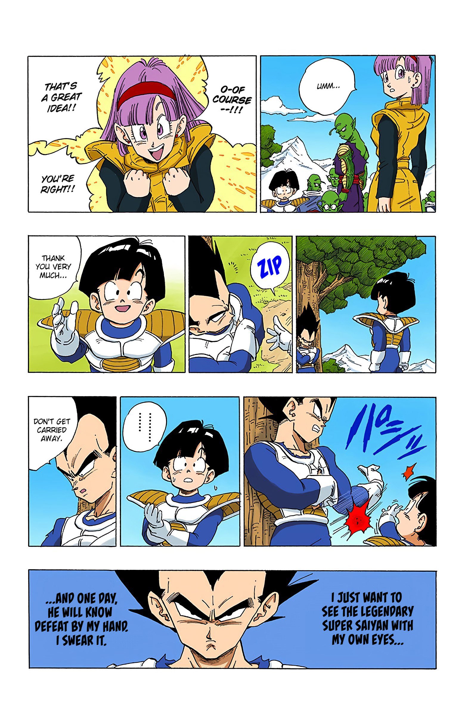 DBZ Frieza Saga Colored Manga