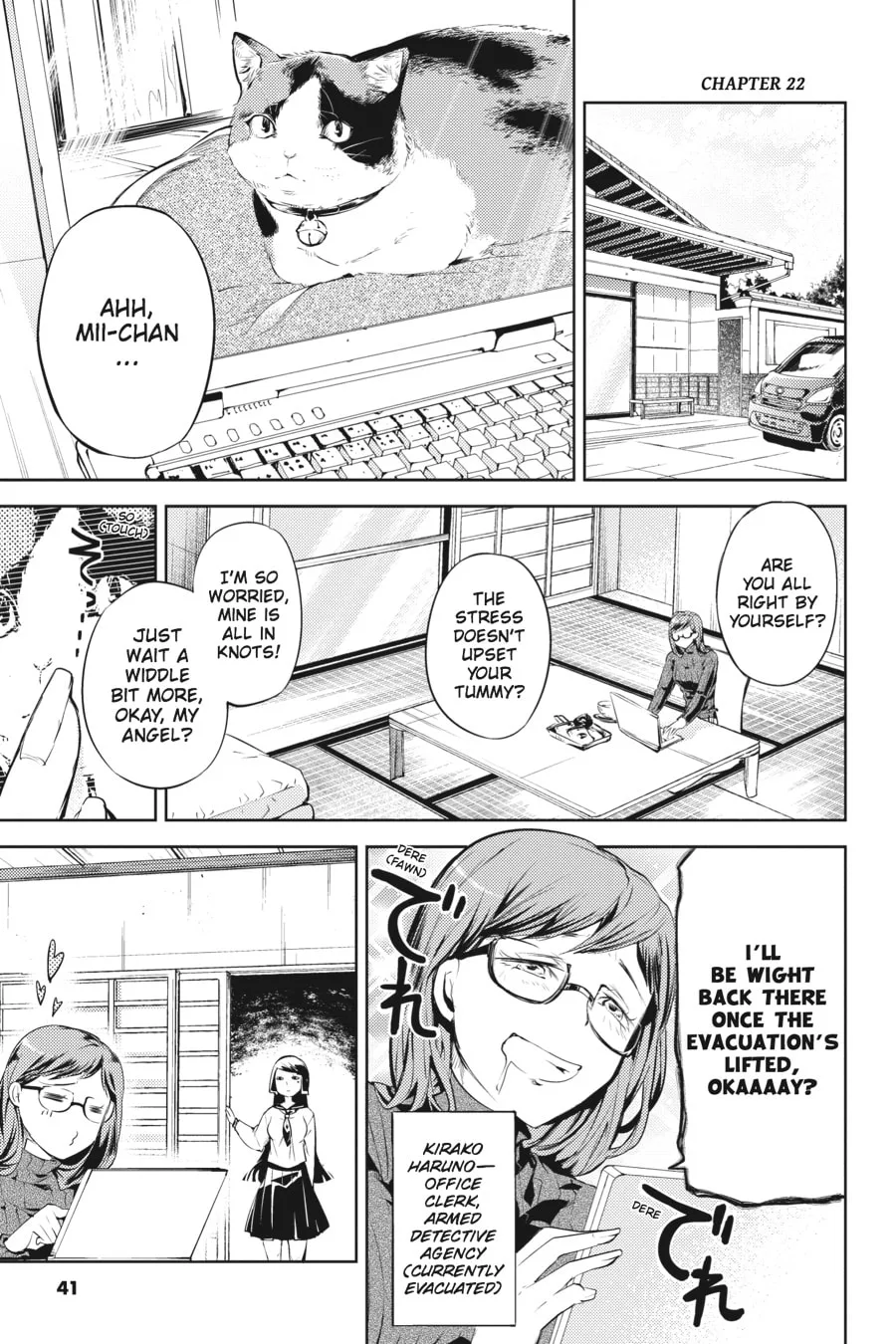 Bungo Stray Dogs, chapter 22, page 1