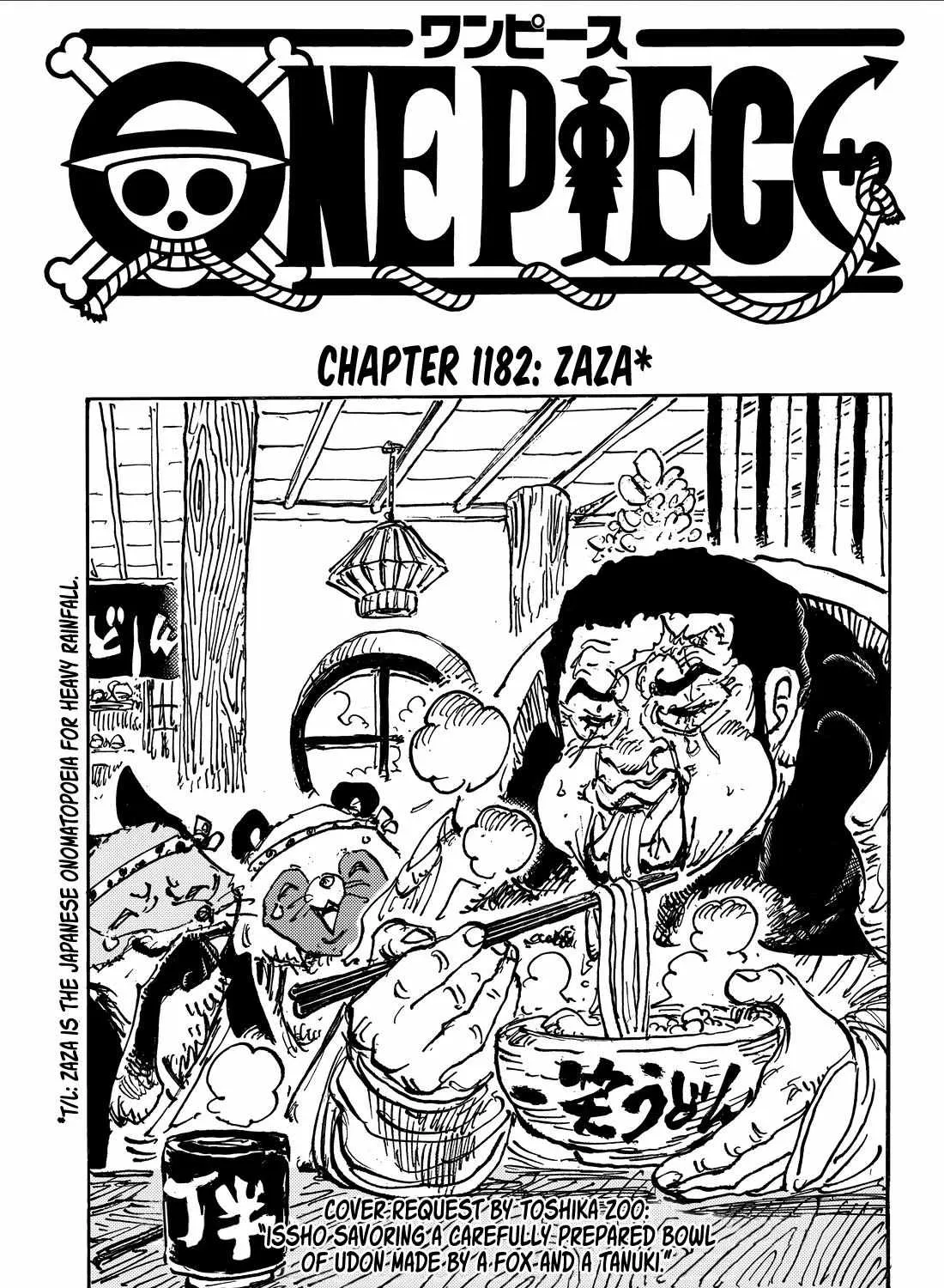 One Piece Manga, chapter 1182, page 1