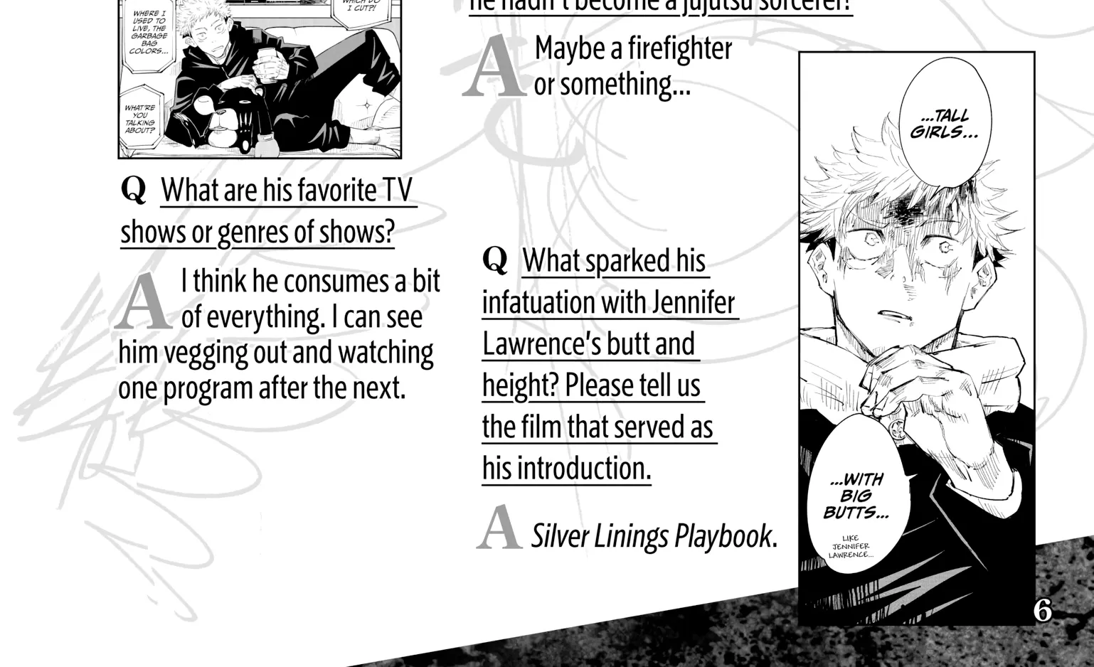 Jujutsu Kaisen: The Official Character Guide, chapter 1, page 8