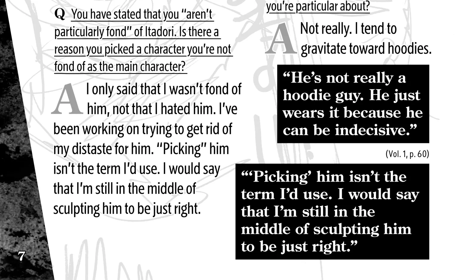 Jujutsu Kaisen: The Official Character Guide, chapter 1, page 10