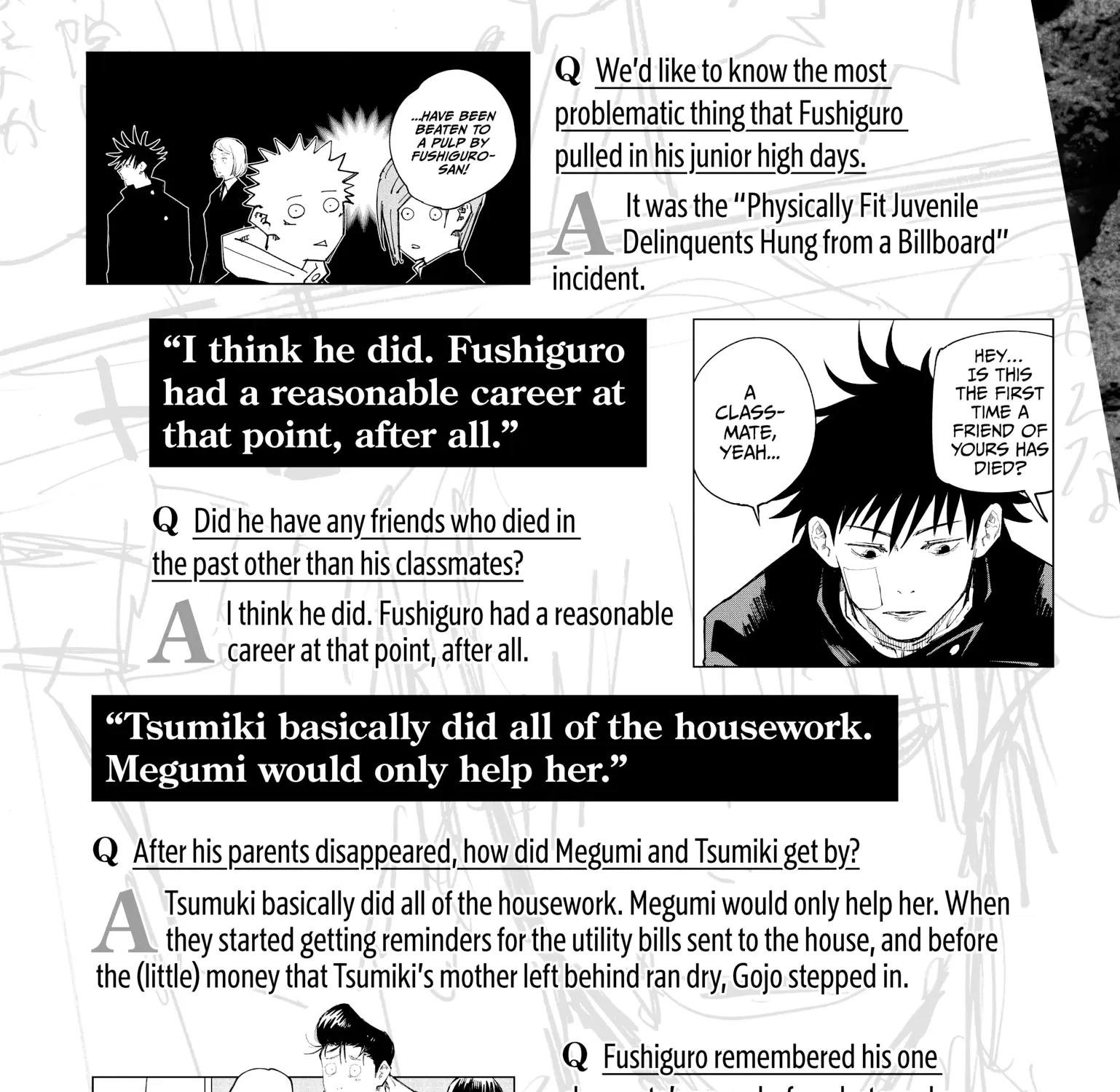 Jujutsu Kaisen: The Official Character Guide, chapter 1, page 15