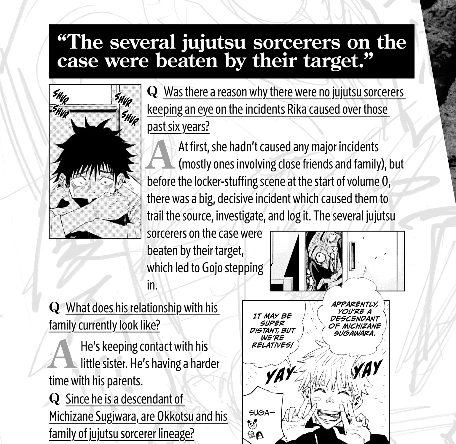 Jujutsu Kaisen: The Official Character Guide, chapter 1, page 31