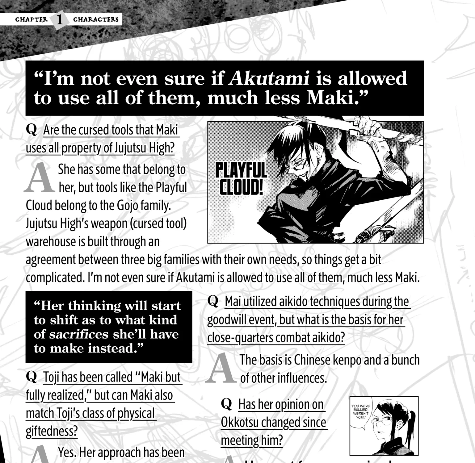 Jujutsu Kaisen: The Official Character Guide, chapter 1, page 41