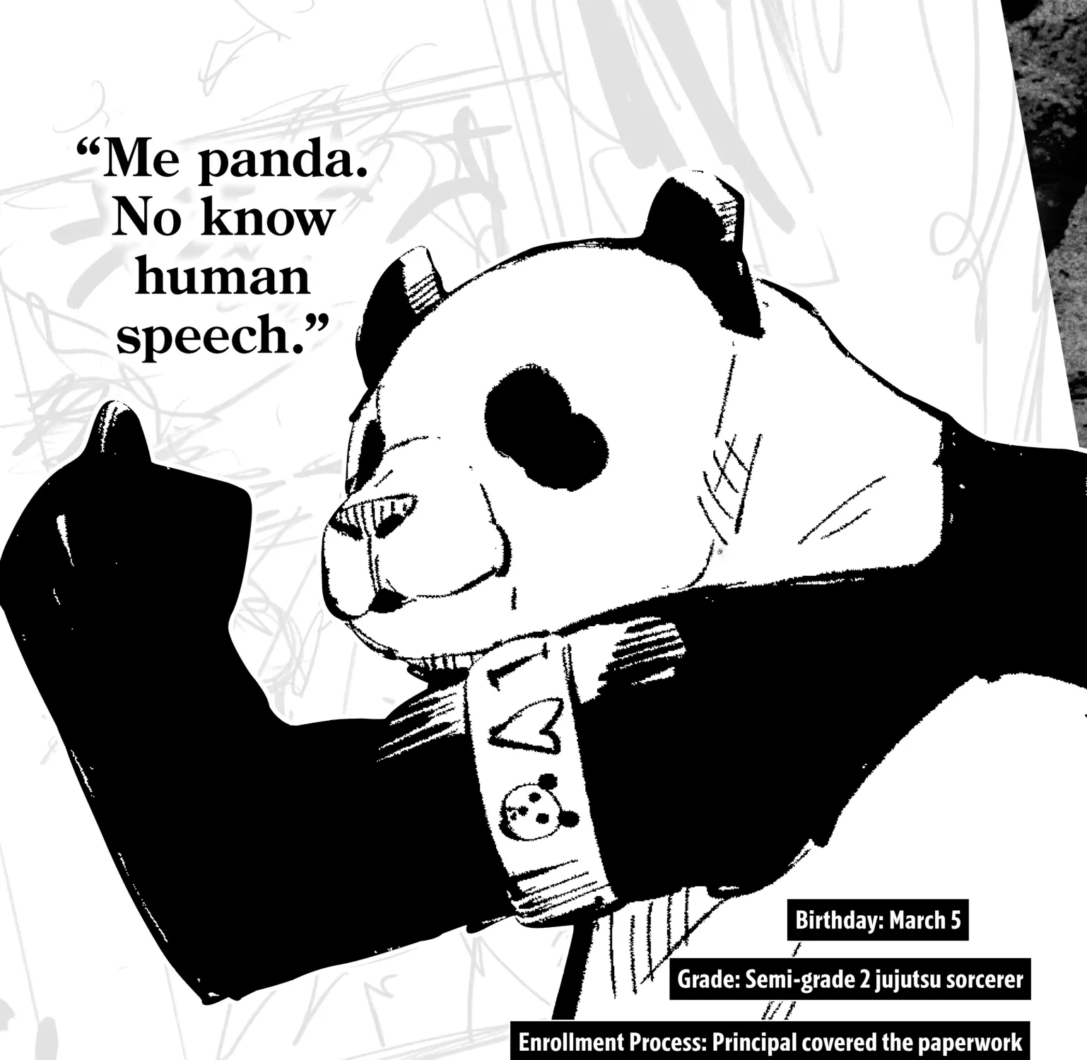 Jujutsu Kaisen: The Official Character Guide, chapter 1, page 43