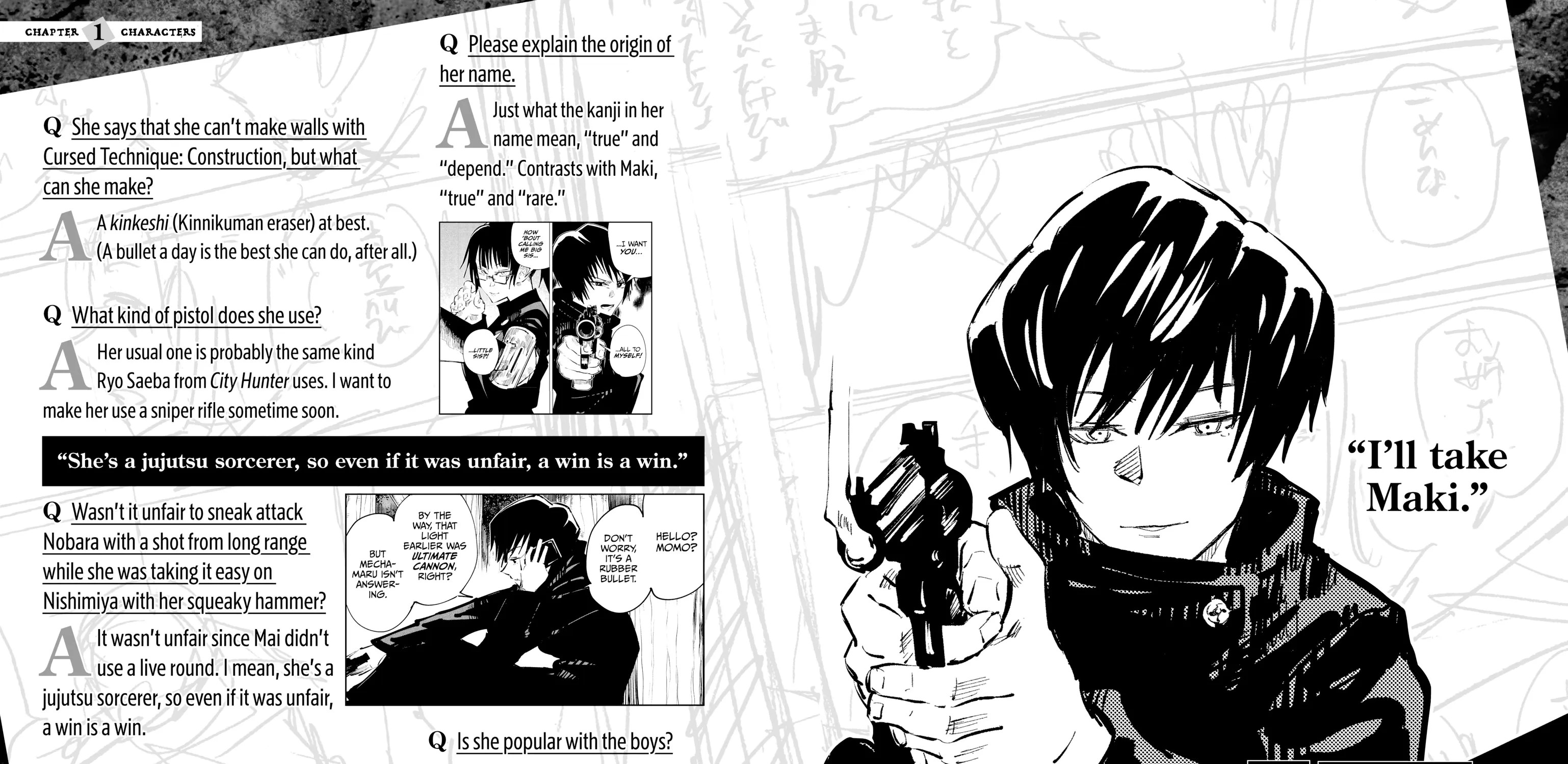 Jujutsu Kaisen: The Official Character Guide, chapter 1, page 51