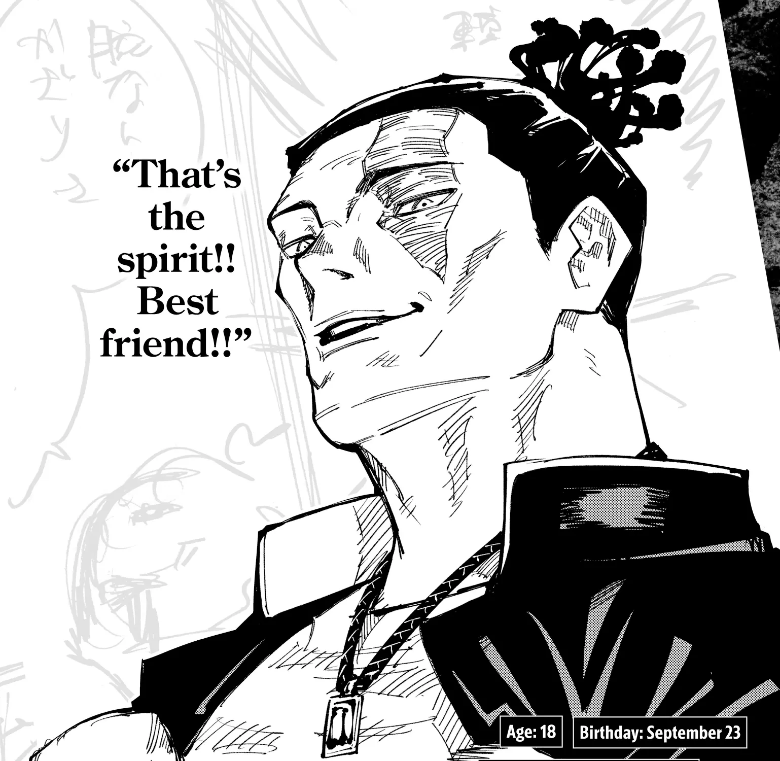 Jujutsu Kaisen: The Official Character Guide, chapter 1, page 65