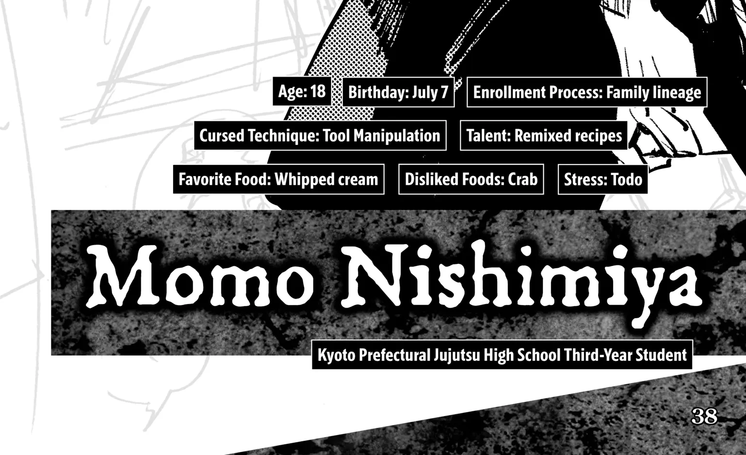 Jujutsu Kaisen: The Official Character Guide, chapter 1, page 70