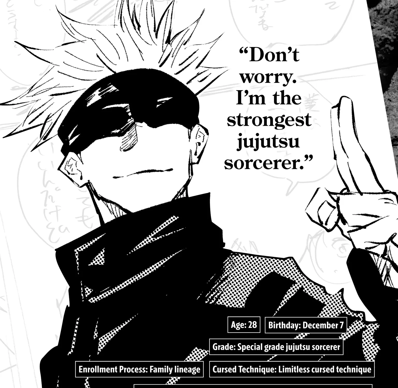 Jujutsu Kaisen: The Official Character Guide, chapter 1, page 73