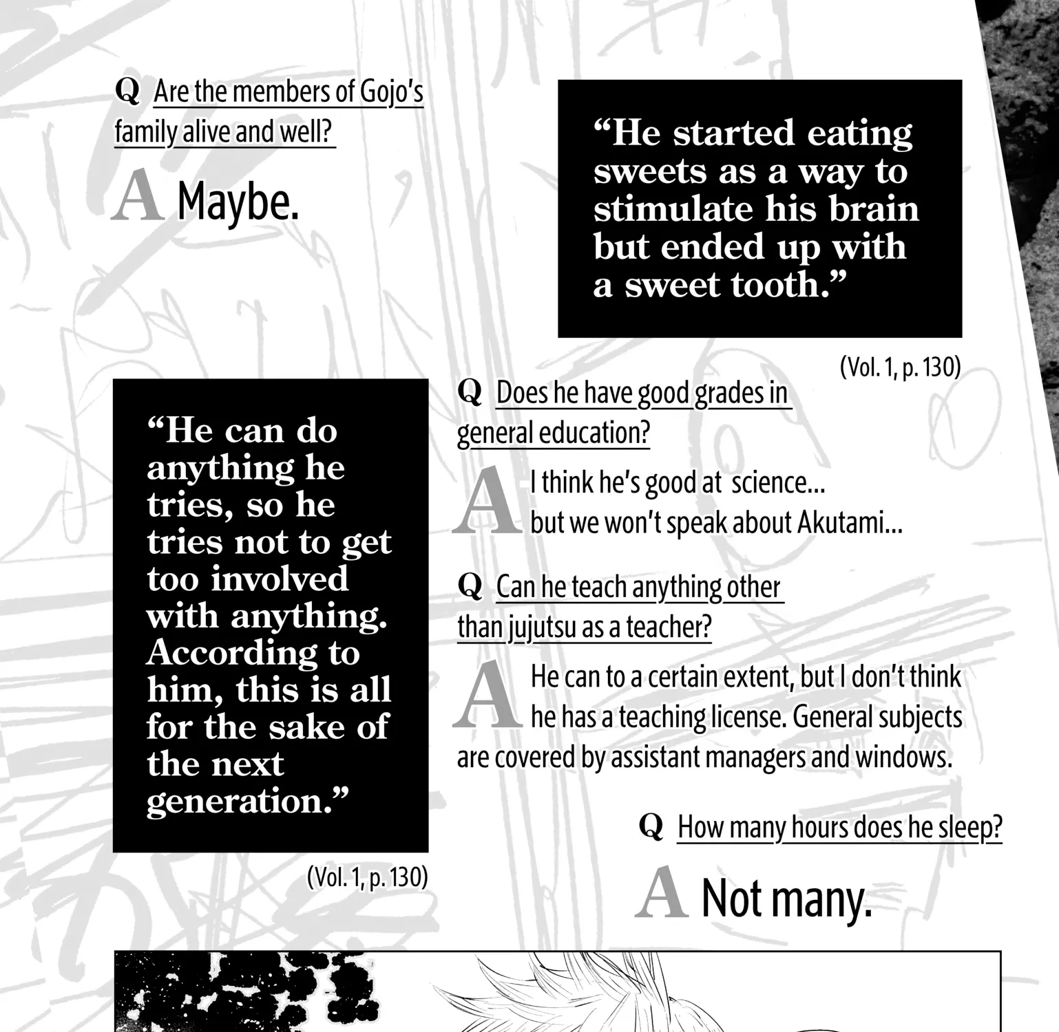 Jujutsu Kaisen: The Official Character Guide, chapter 1, page 77