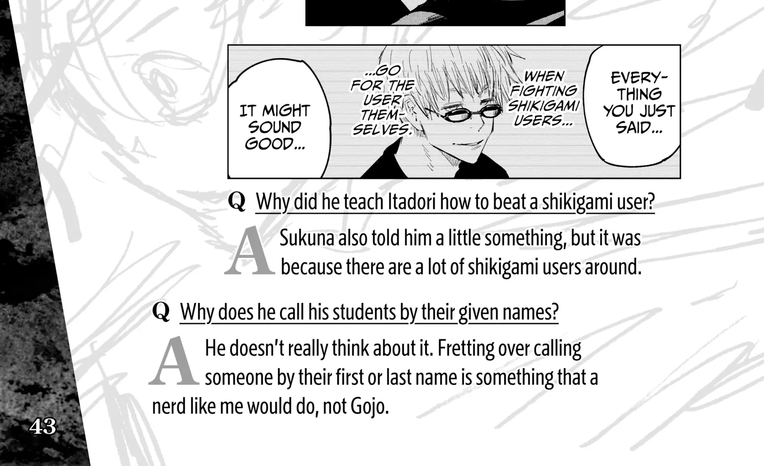 Jujutsu Kaisen: The Official Character Guide, chapter 1, page 80
