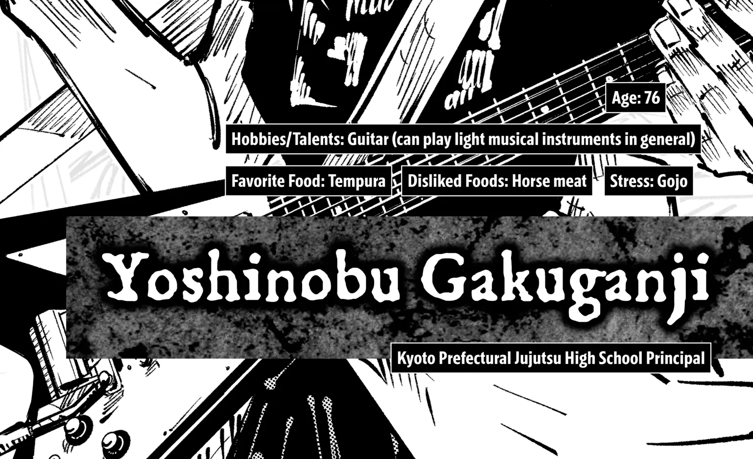 Jujutsu Kaisen: The Official Character Guide, chapter 1, page 82