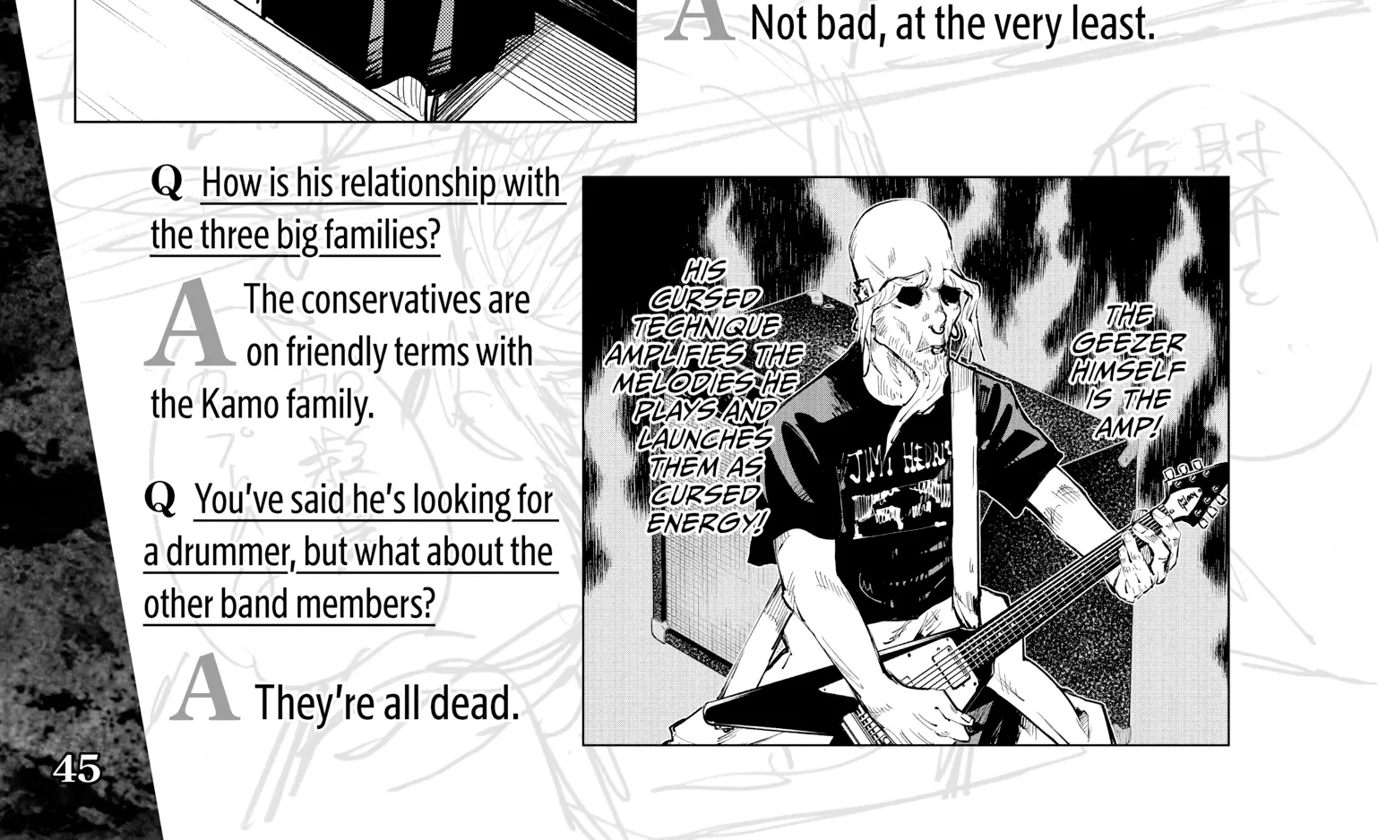 Jujutsu Kaisen: The Official Character Guide, chapter 1, page 84