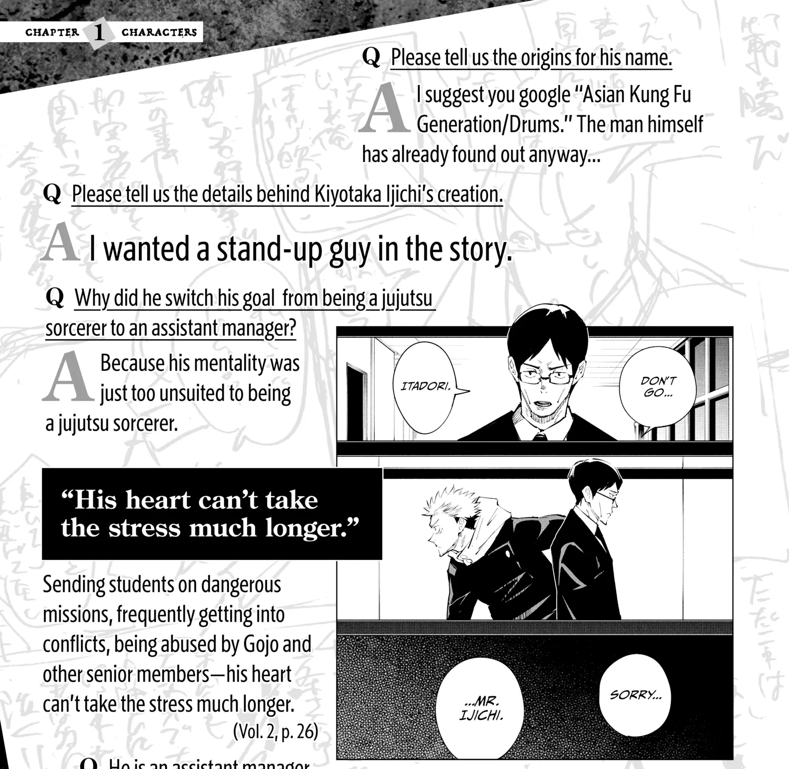 Jujutsu Kaisen: The Official Character Guide, chapter 1, page 103