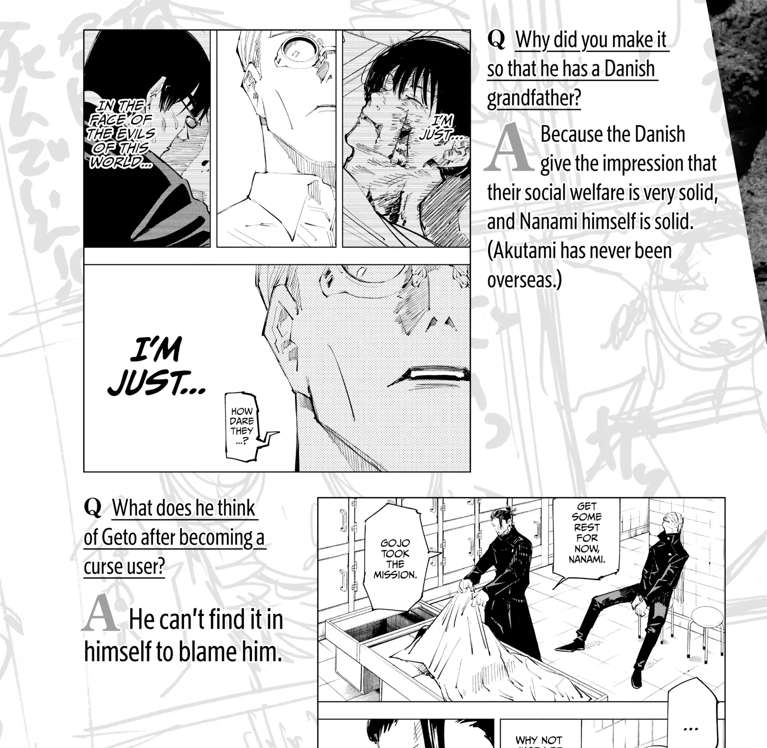 Jujutsu Kaisen: The Official Character Guide, chapter 1, page 111