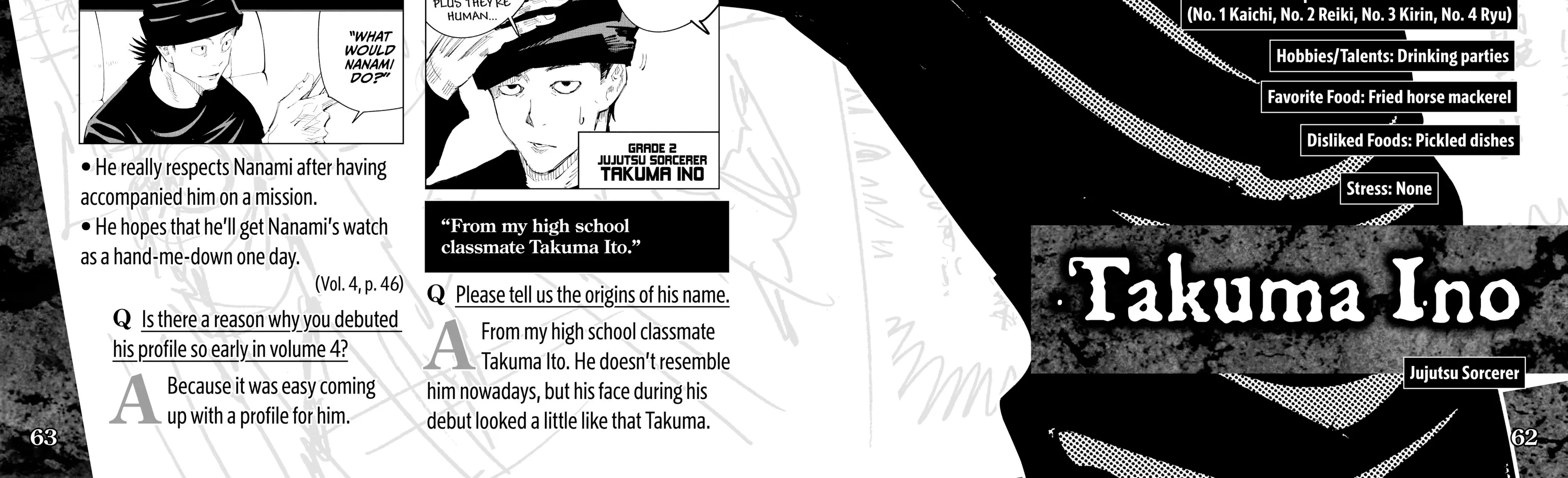 Jujutsu Kaisen: The Official Character Guide, chapter 1, page 116