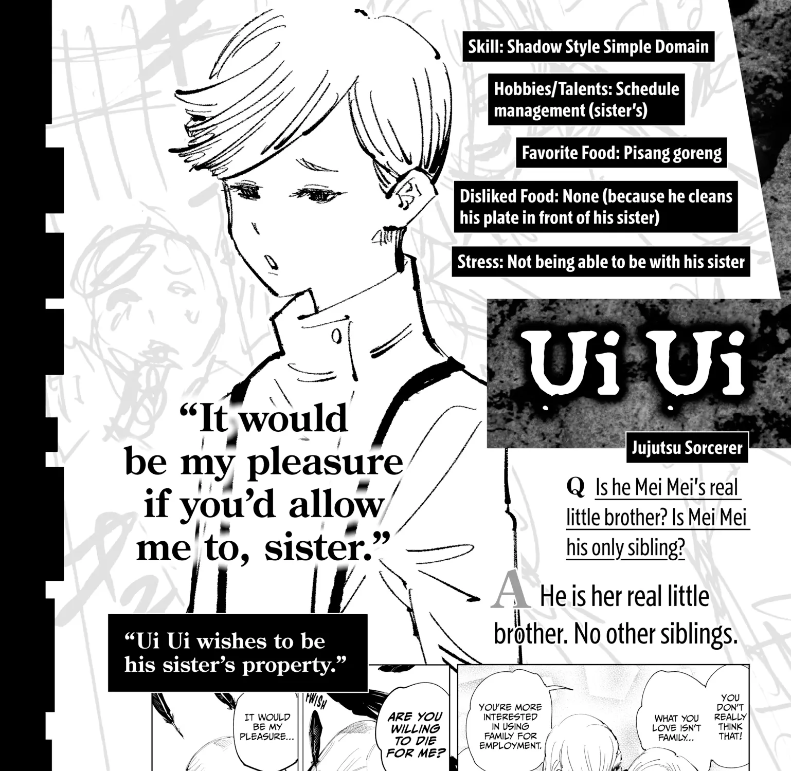 Jujutsu Kaisen: The Official Character Guide, chapter 1, page 119