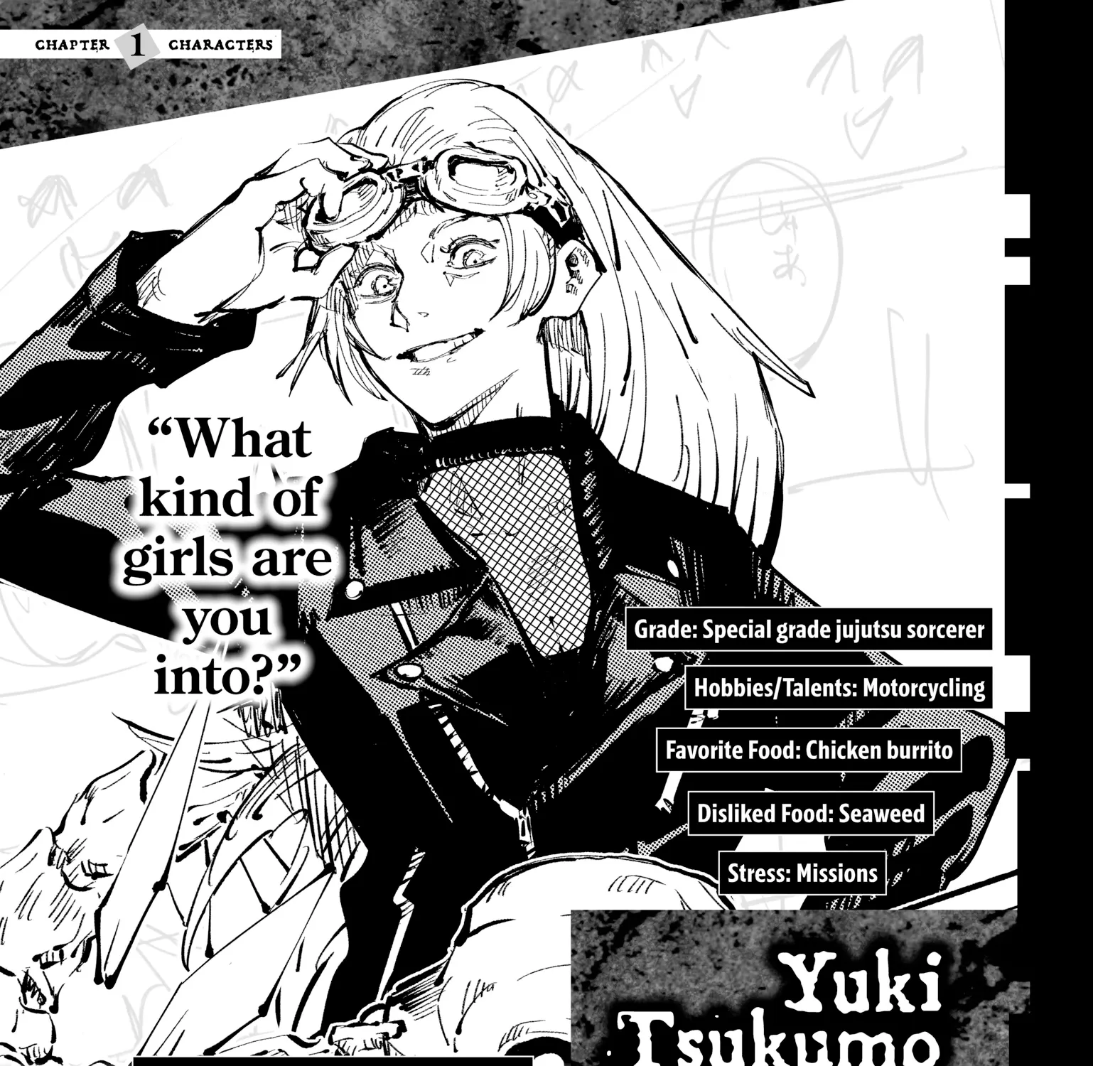Jujutsu Kaisen: The Official Character Guide, chapter 1, page 121