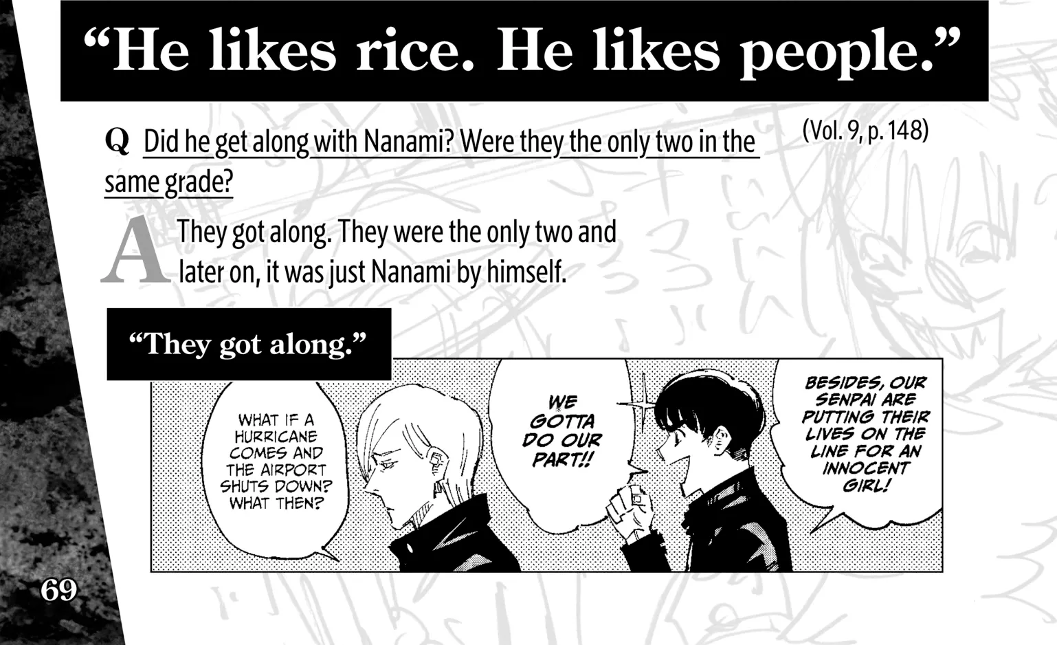 Jujutsu Kaisen: The Official Character Guide, chapter 1, page 126