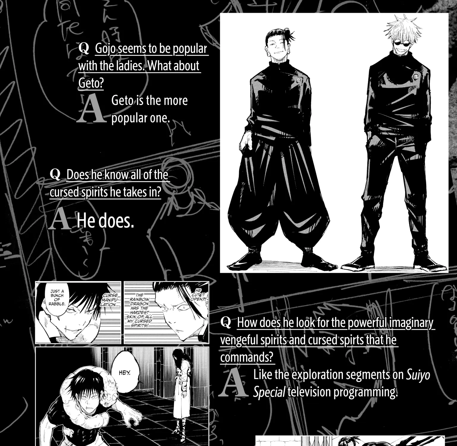 Jujutsu Kaisen: The Official Character Guide, chapter 1, page 129