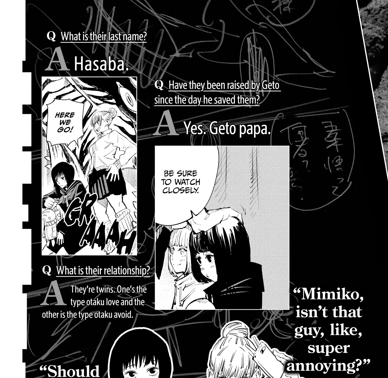 Jujutsu Kaisen: The Official Character Guide, chapter 1, page 137