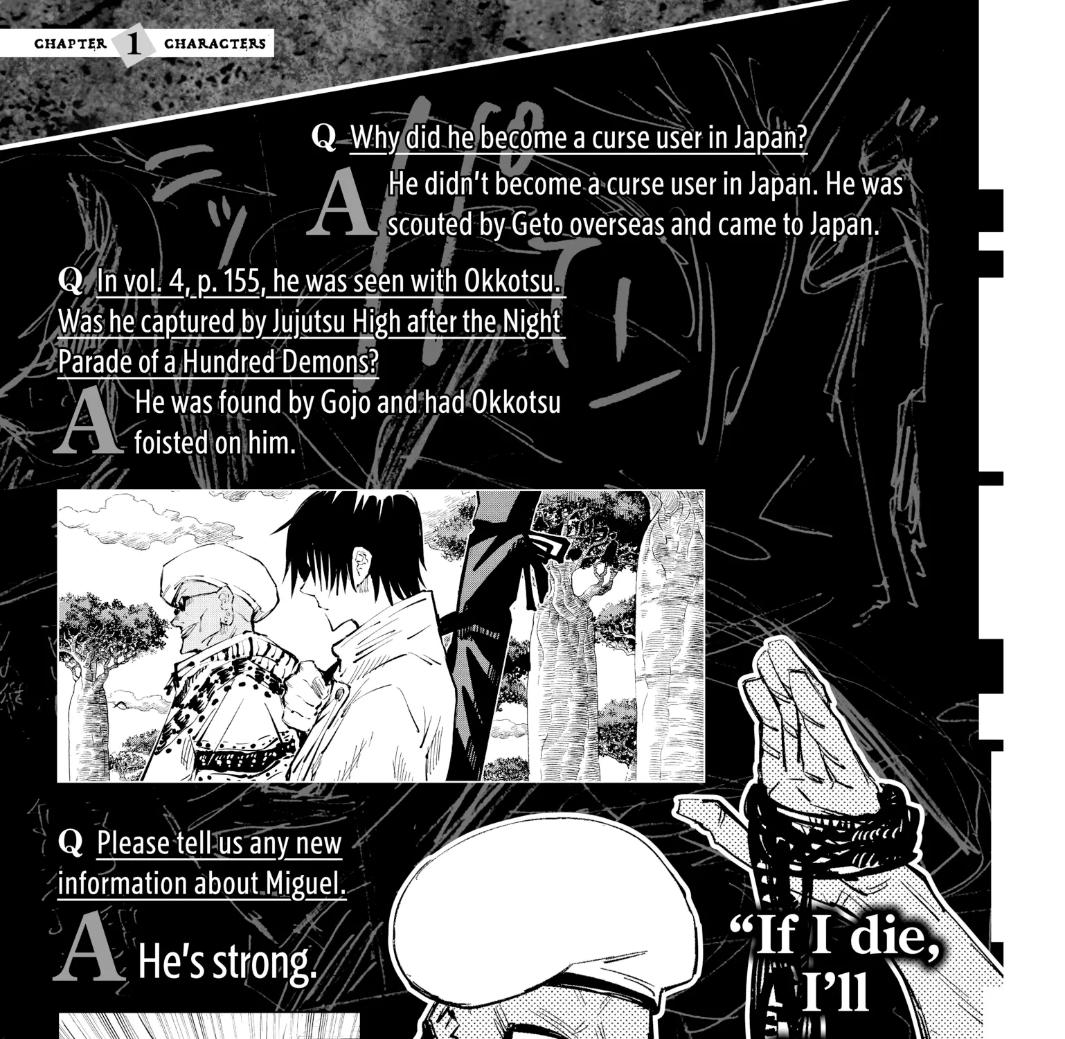 Jujutsu Kaisen: The Official Character Guide, chapter 1, page 139