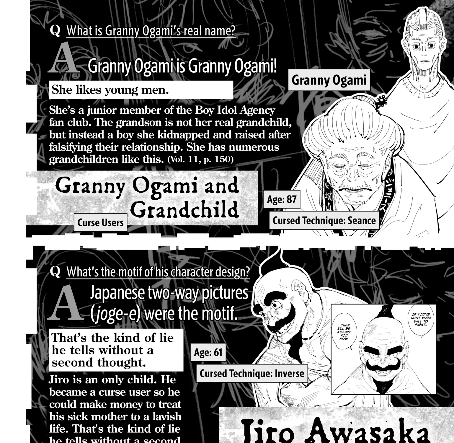 Jujutsu Kaisen: The Official Character Guide, chapter 1, page 145
