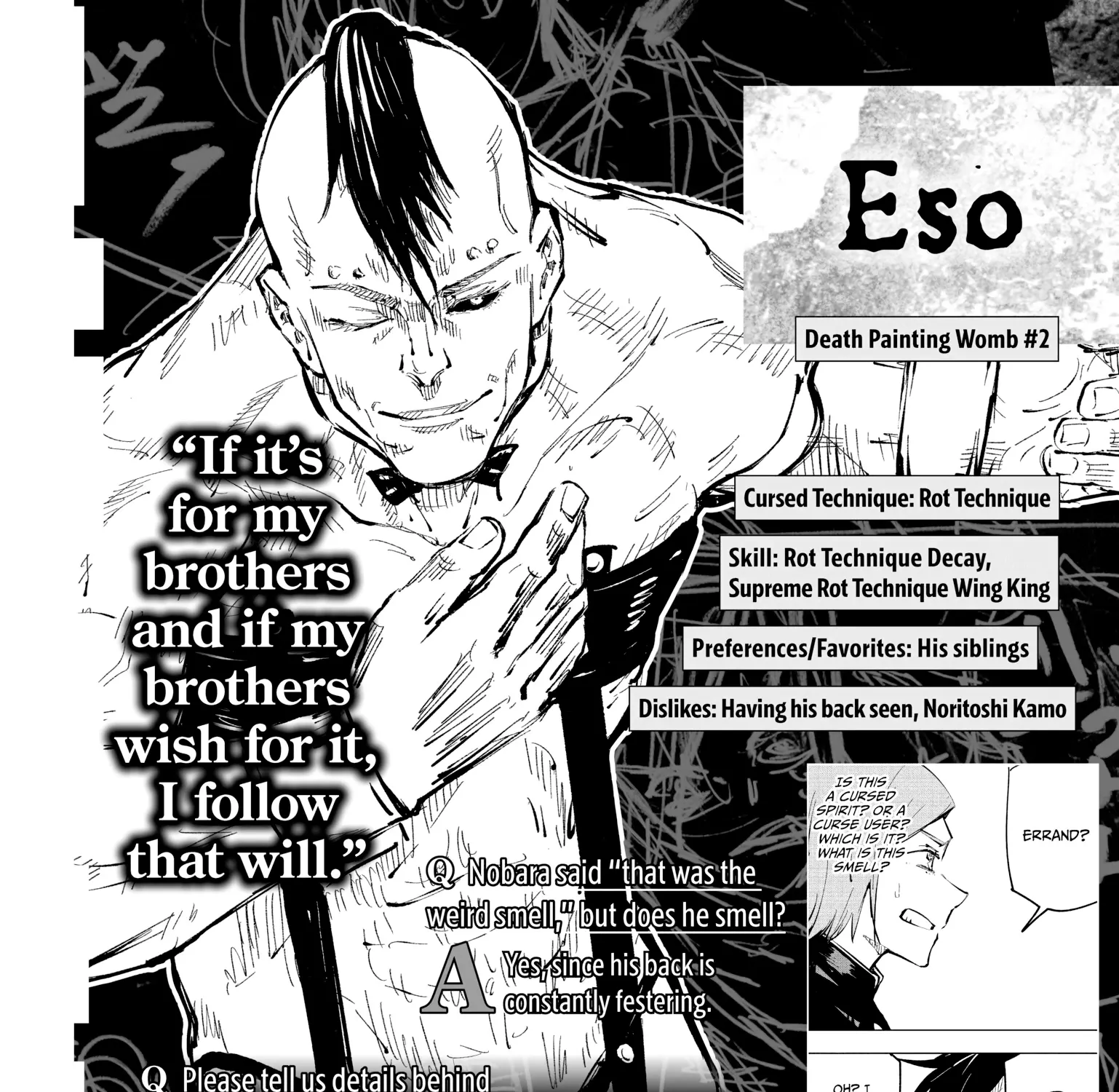 Jujutsu Kaisen: The Official Character Guide, chapter 1, page 159